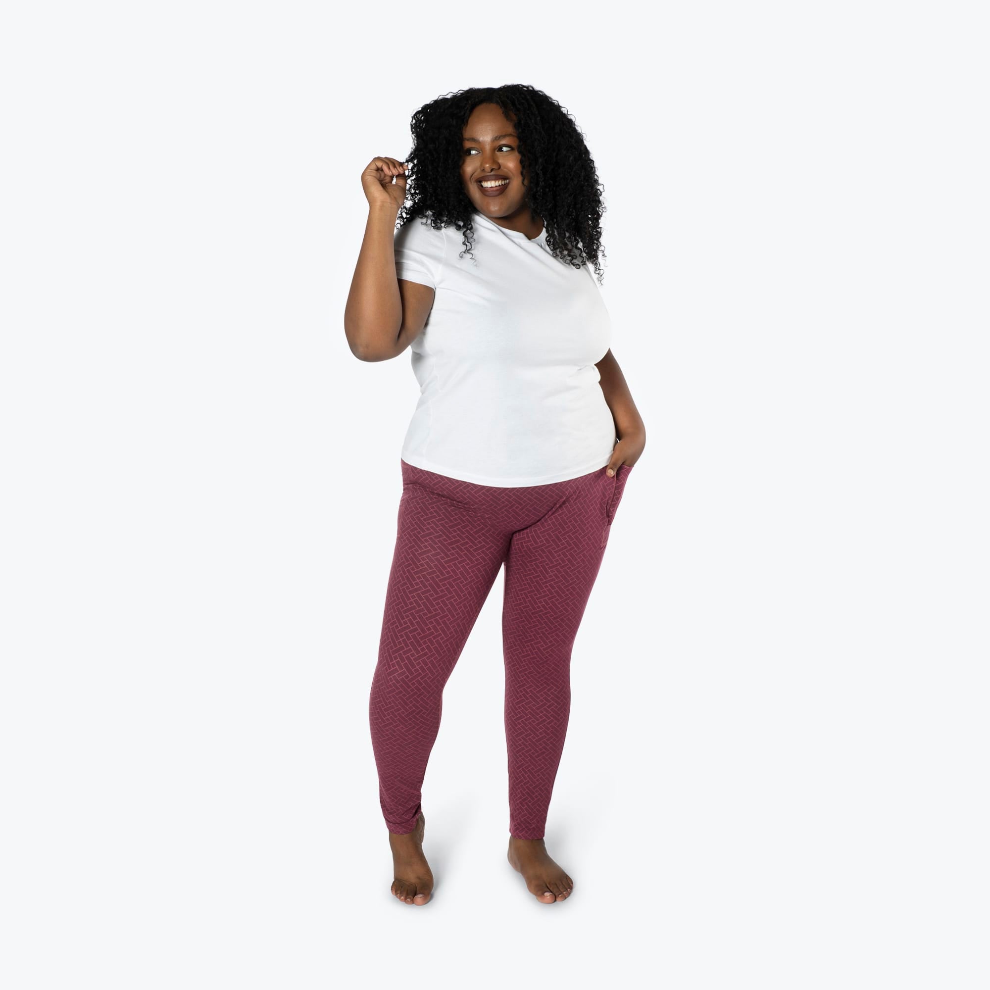 Lugging Ankle Leggings - Solids - WINE RED - Lugging_WineRed_XL_01a_5c06b73d-bc35-4da8-9ffa-ece62b521b1c