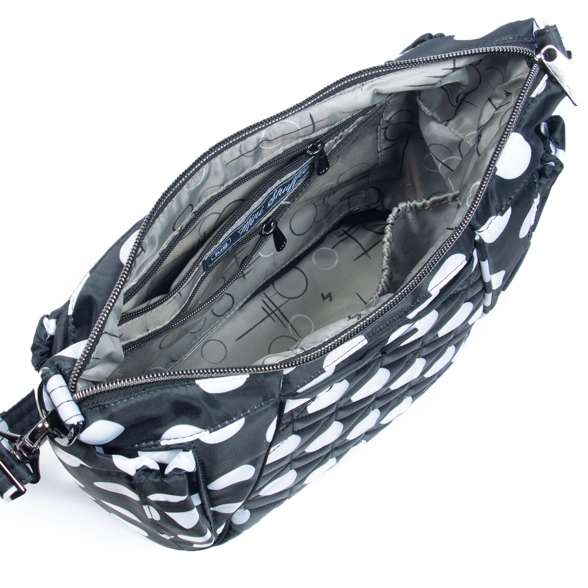 Shuffle Mini SE Crossbody Bag - BLACK LARGE DOT - MiniShuffle_BlackLargeDot_05