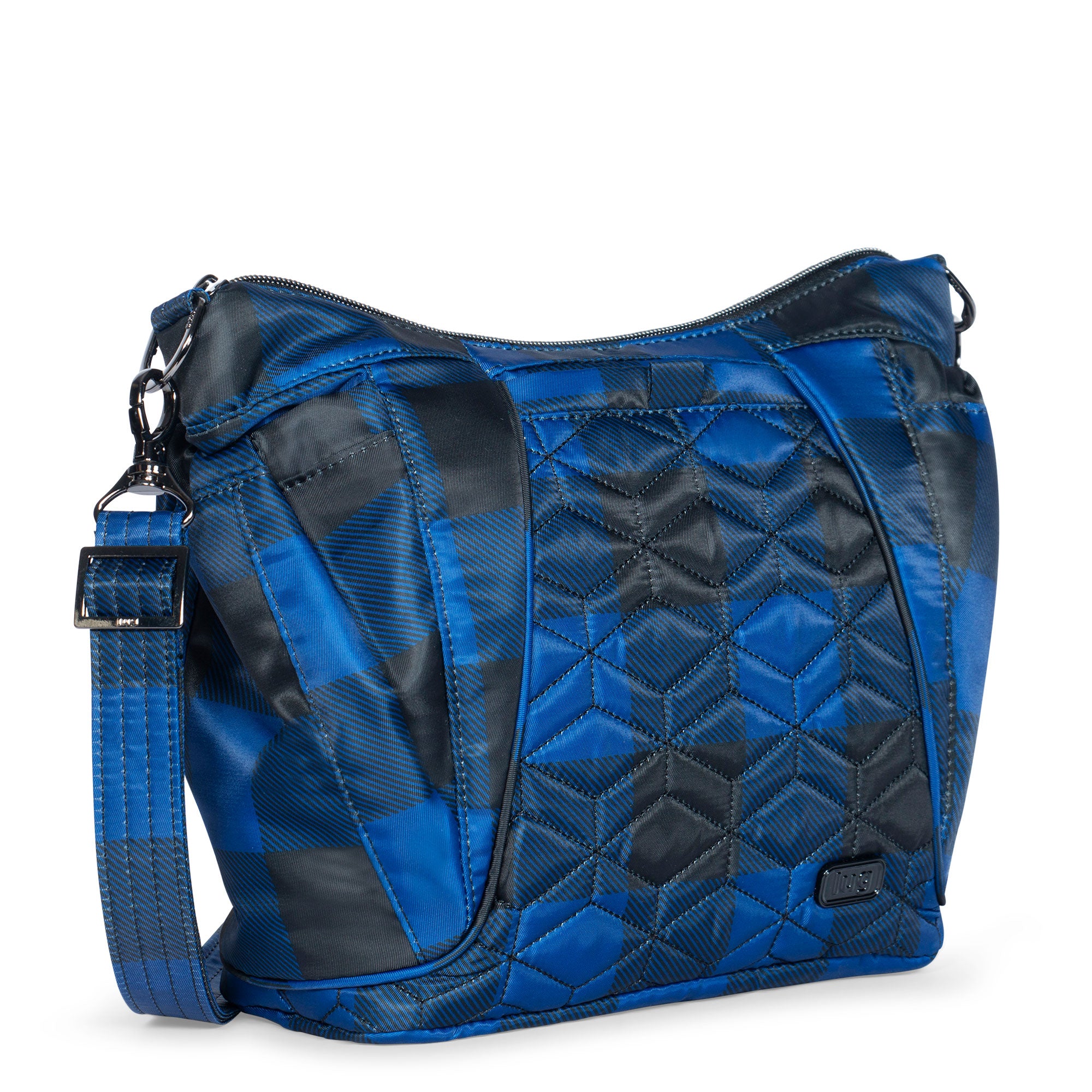 Shuffle Mini SE Crossbody Bag - BUFFALO CHECK BLUE - MiniShuffle_BuffaloCheckBlue_02