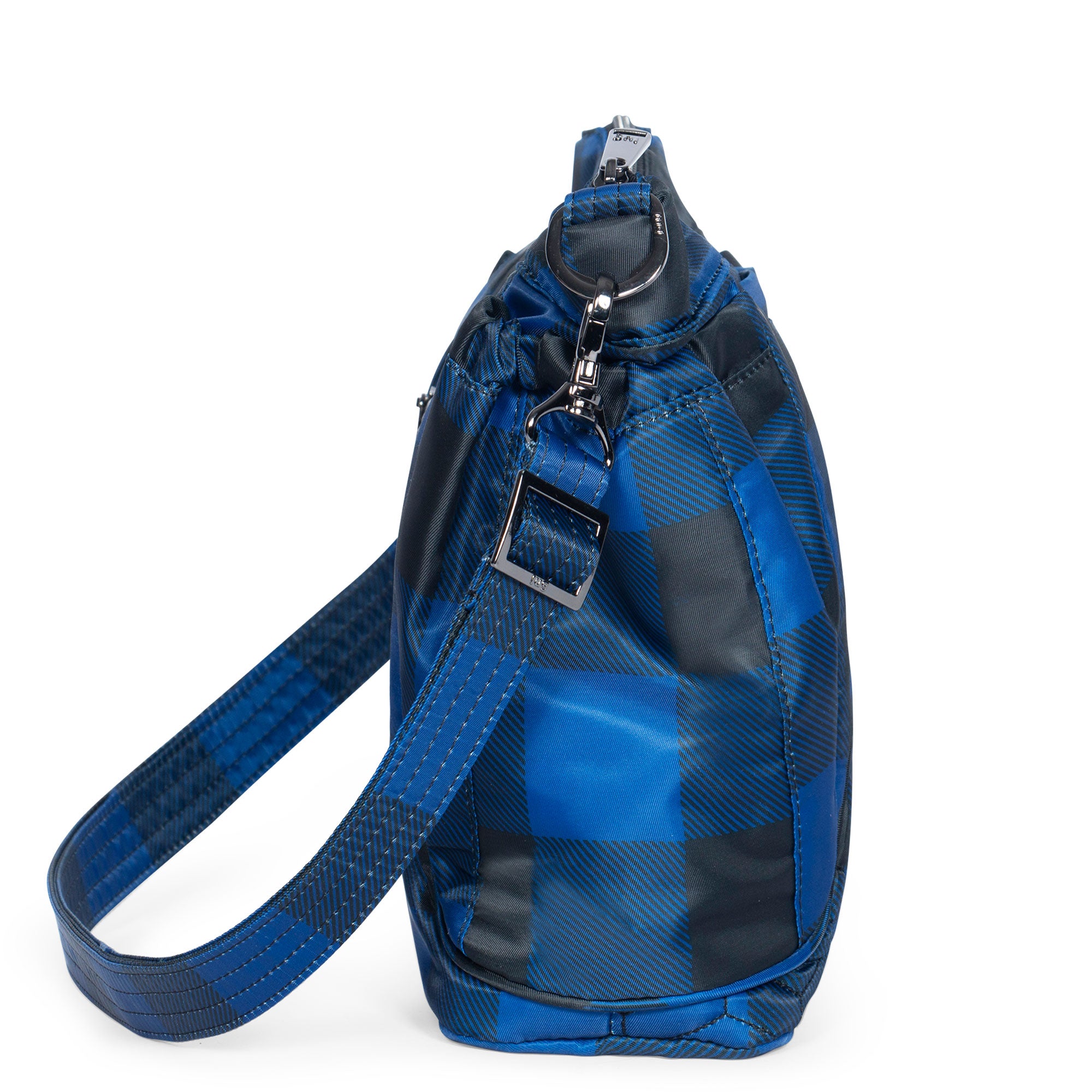 Shuffle Mini SE Crossbody Bag - BUFFALO CHECK BLUE - MiniShuffle_BuffaloCheckBlue_03