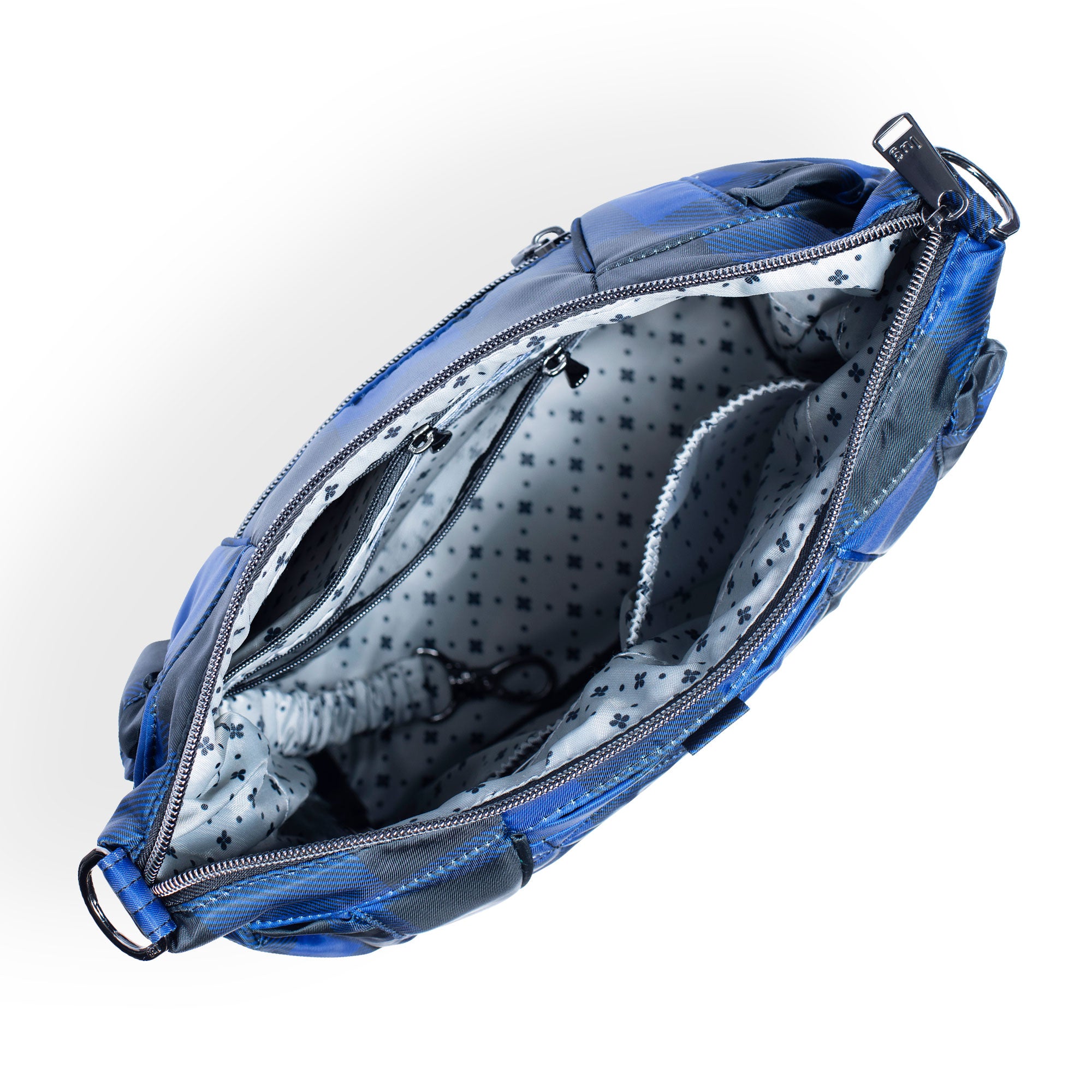 Shuffle Mini SE Crossbody Bag - BUFFALO CHECK BLUE - MiniShuffle_BuffaloCheckBlue_05