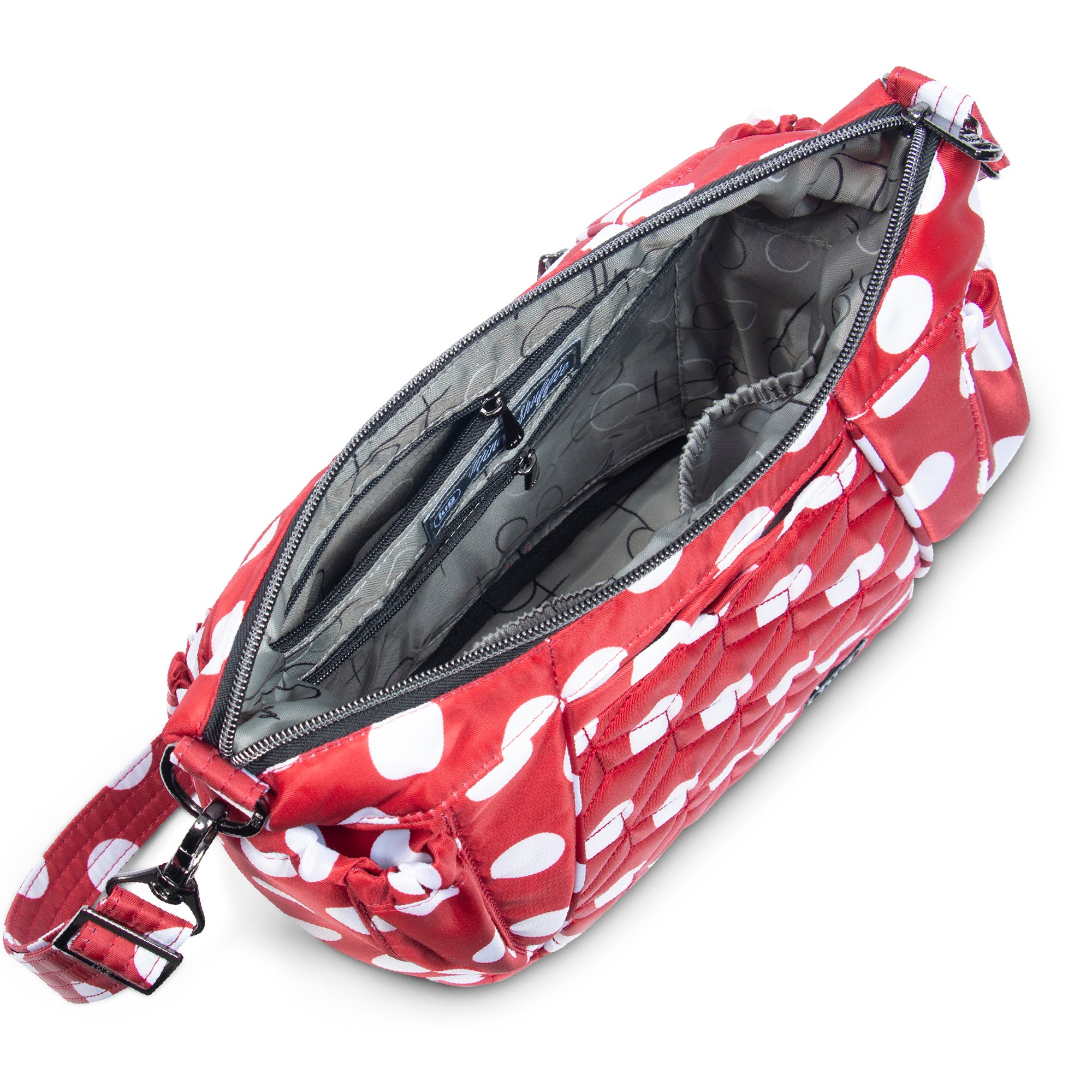 Shuffle Mini SE Crossbody Bag - CRIMSON LARGE DOT - MiniShuffle_CrimsonLargeDot_Solid_05