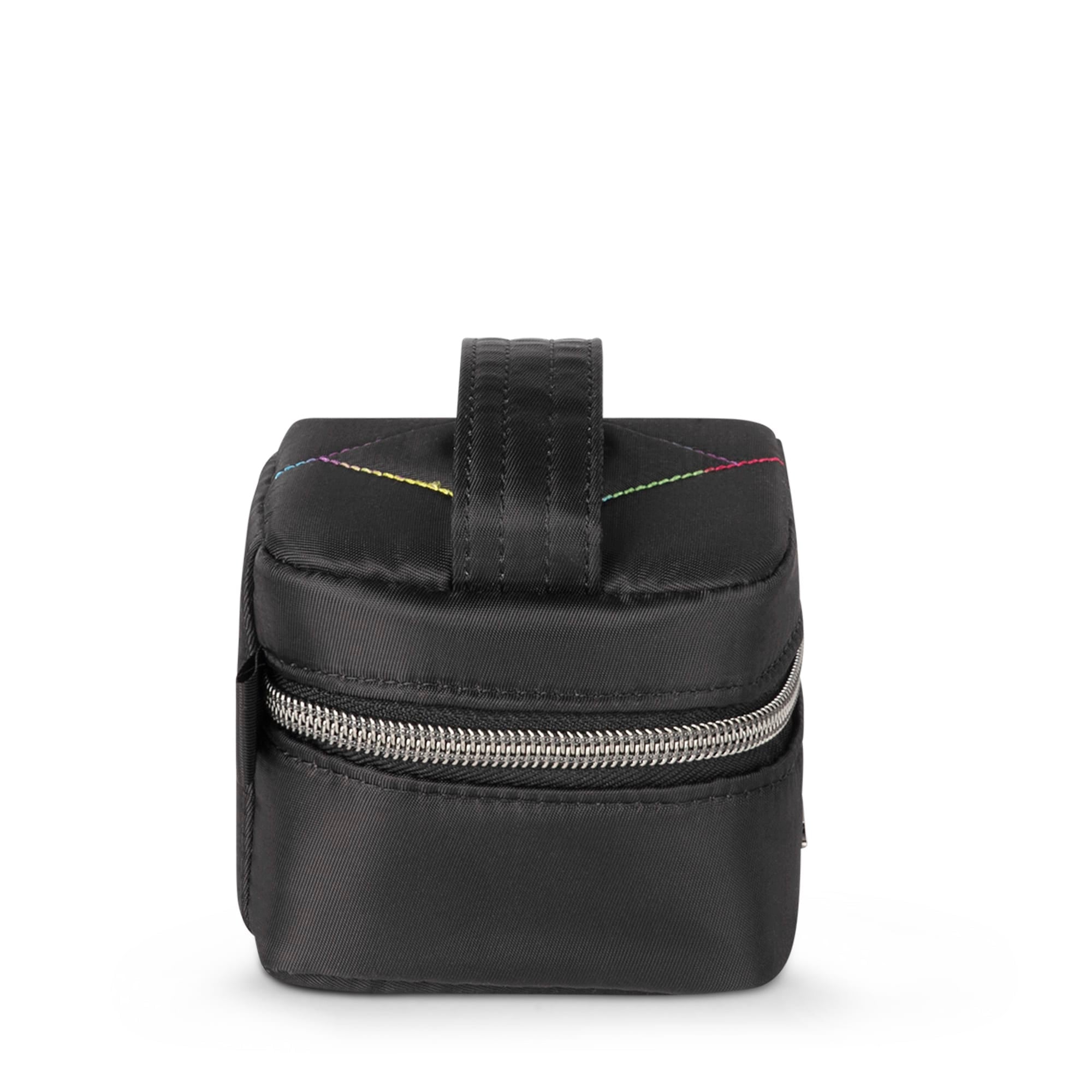 Swizzle Mini Jewelry Case - BLACK RAINBOW STITCH - MiniSwizzle_BlackRainbowStitch_03