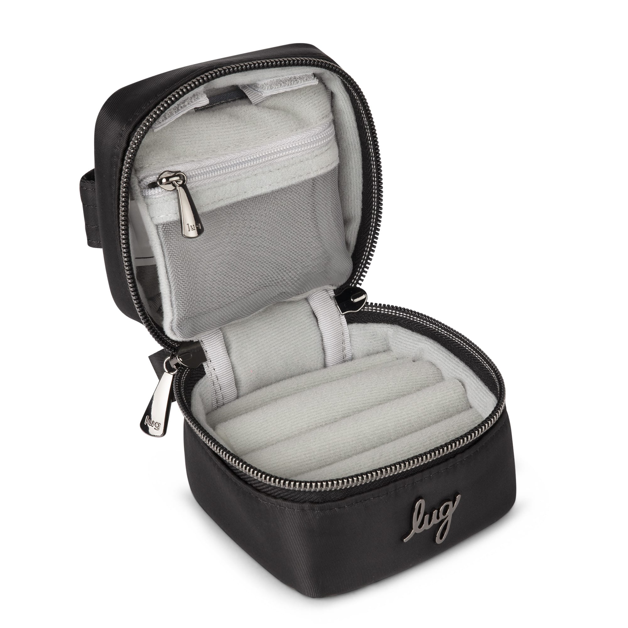 Swizzle Mini Jewelry Case - BLACK RAINBOW STITCH - MiniSwizzle_BlackRainbowStitch_05