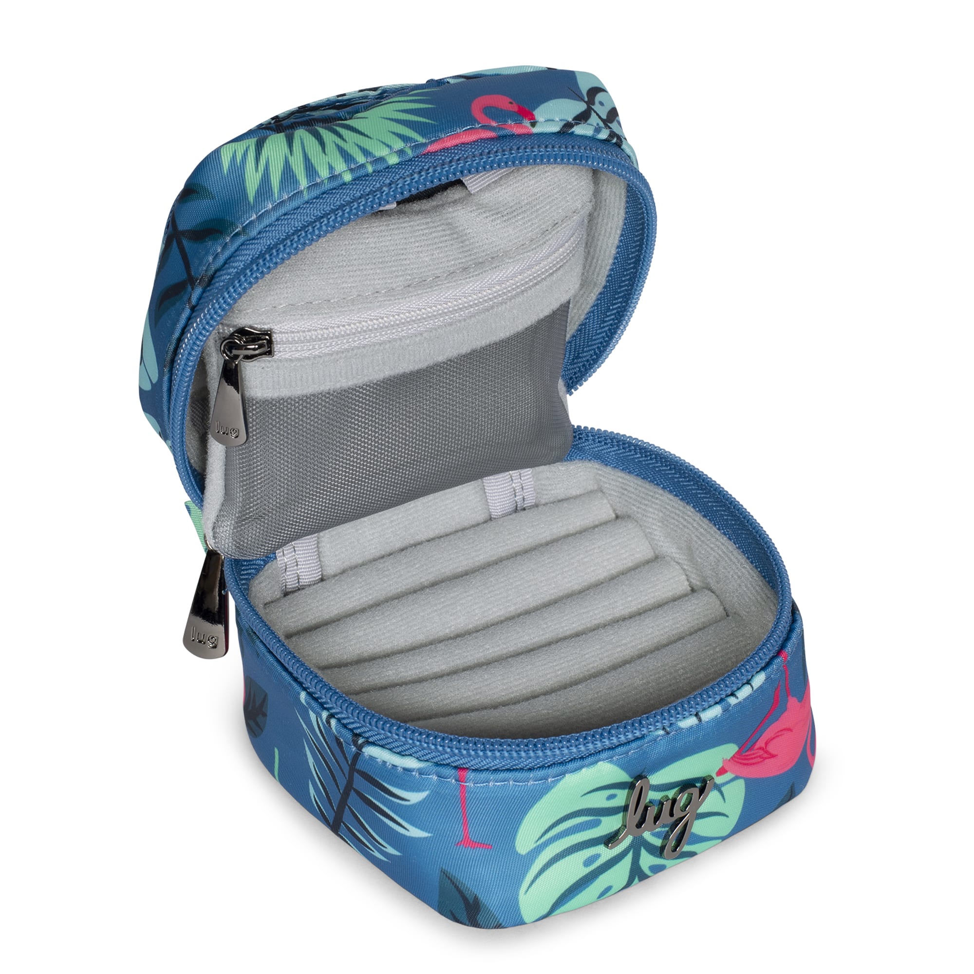 Swizzle Mini Jewelry Case - FLAMINGO BLUE - MiniSwizzle_FlamingoBlue_05