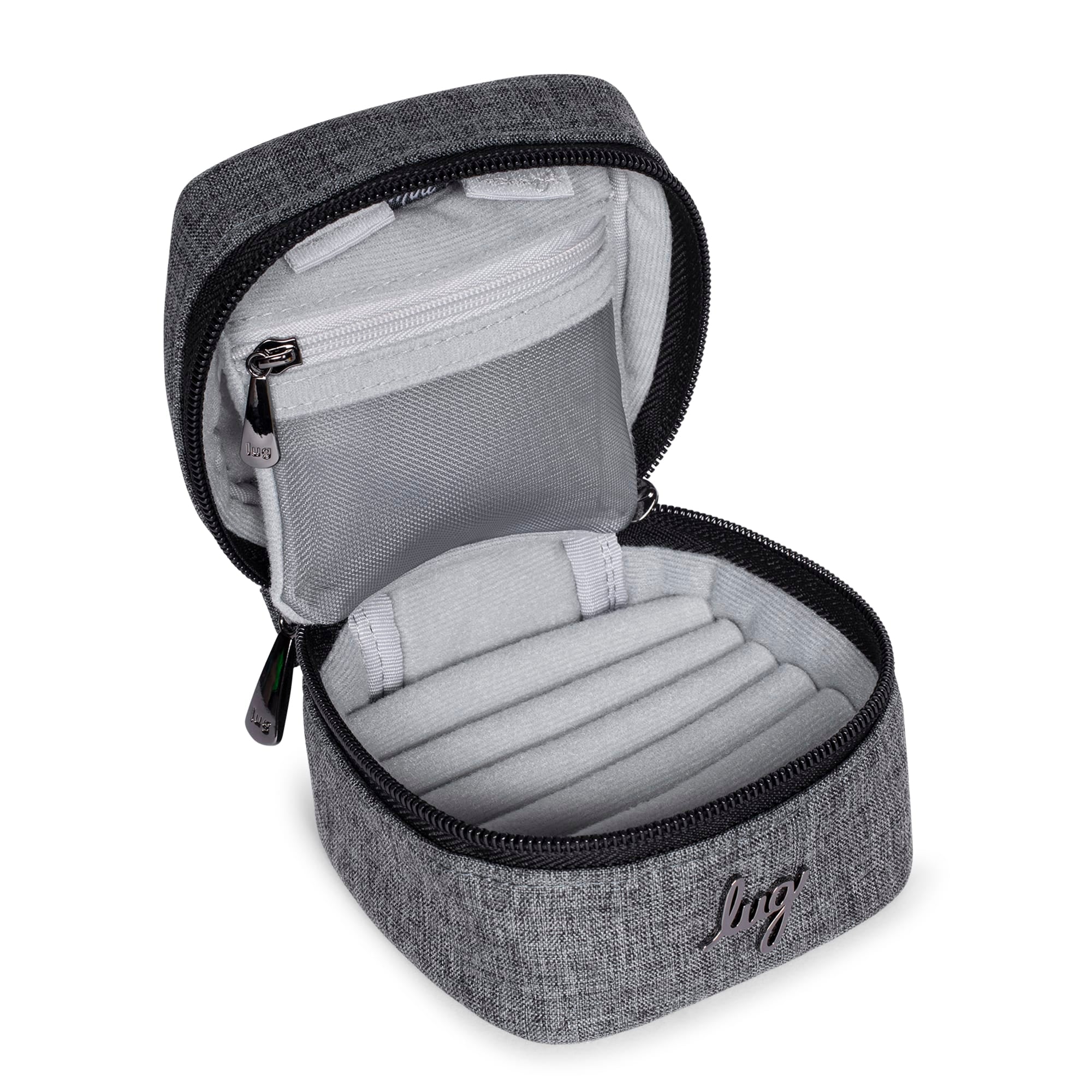 Swizzle Mini Jewelry Case - HEATHER GREY - MiniSwizzle_HeatherGrey_05
