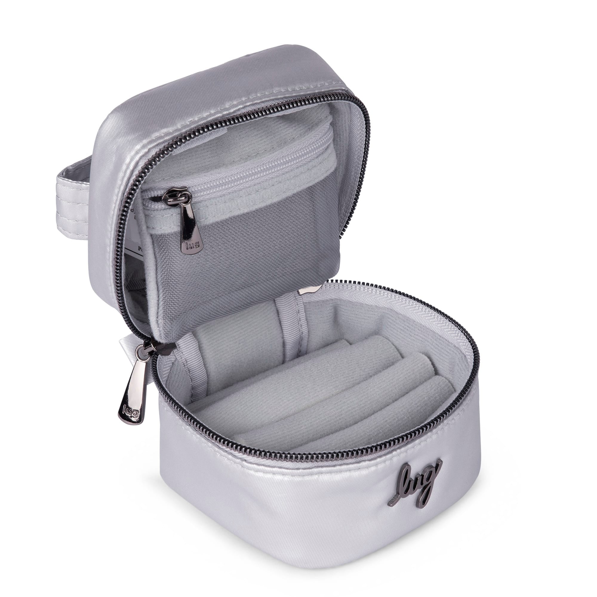 Swizzle Mini Jewelry Case - METALLIC SILVER - MiniSwizzle_MetallicSilver_05