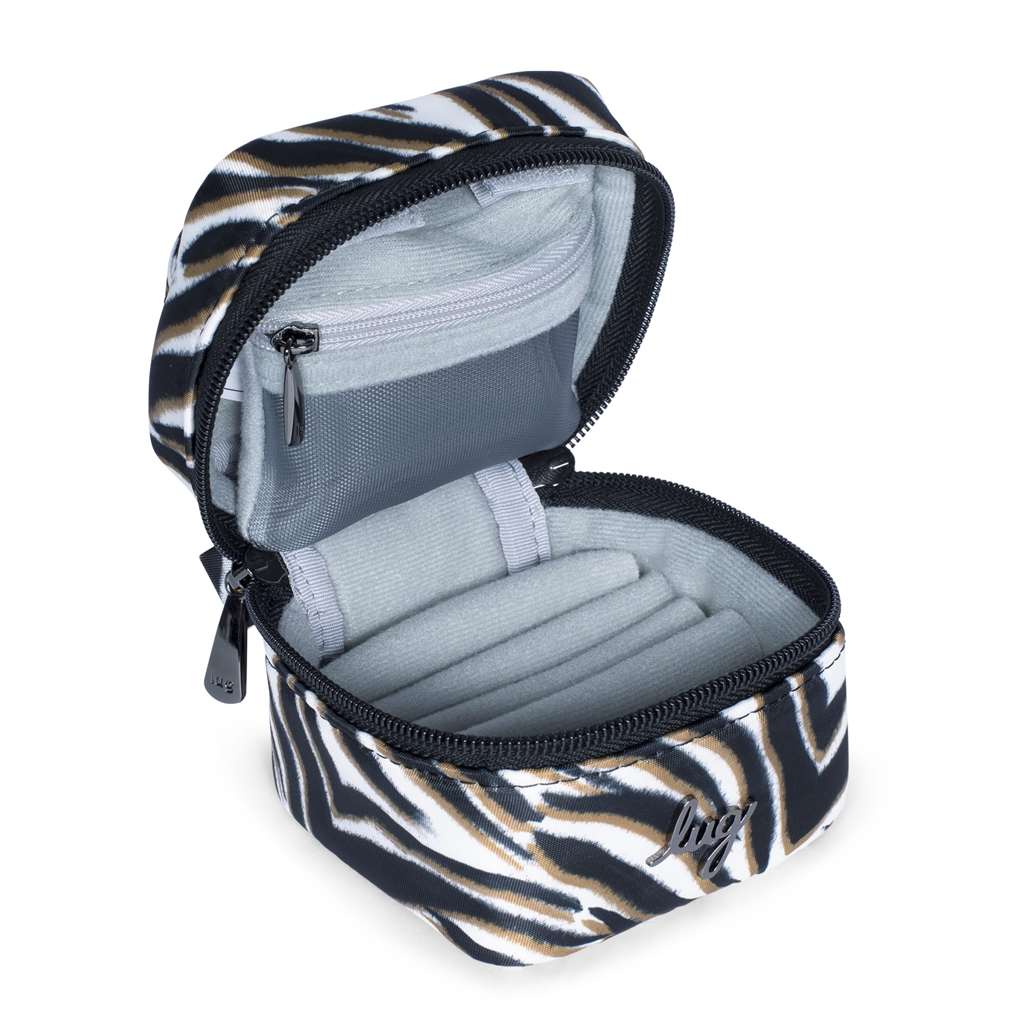 Swizzle Mini Jewelry Case - ZEBRA SAND - MiniSwizzle_ZebraSand_05