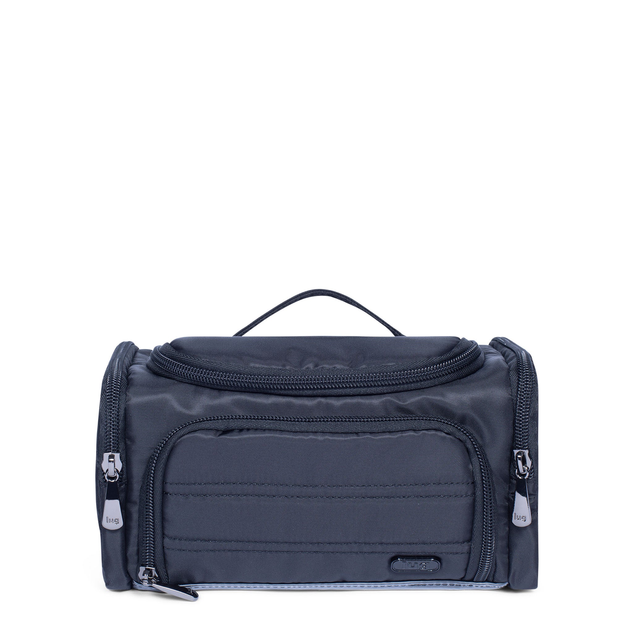 Trolley Mini Cosmetic Case - BLACK ABSTRACT FERNS - MiniTrolley_Black_01