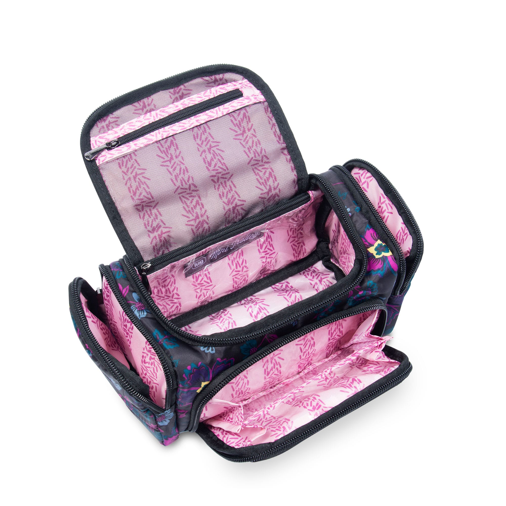 Trolley Mini Cosmetic Case - BOHO FLORAL BLACK - MiniTrolley_BohoFloralBlack_05