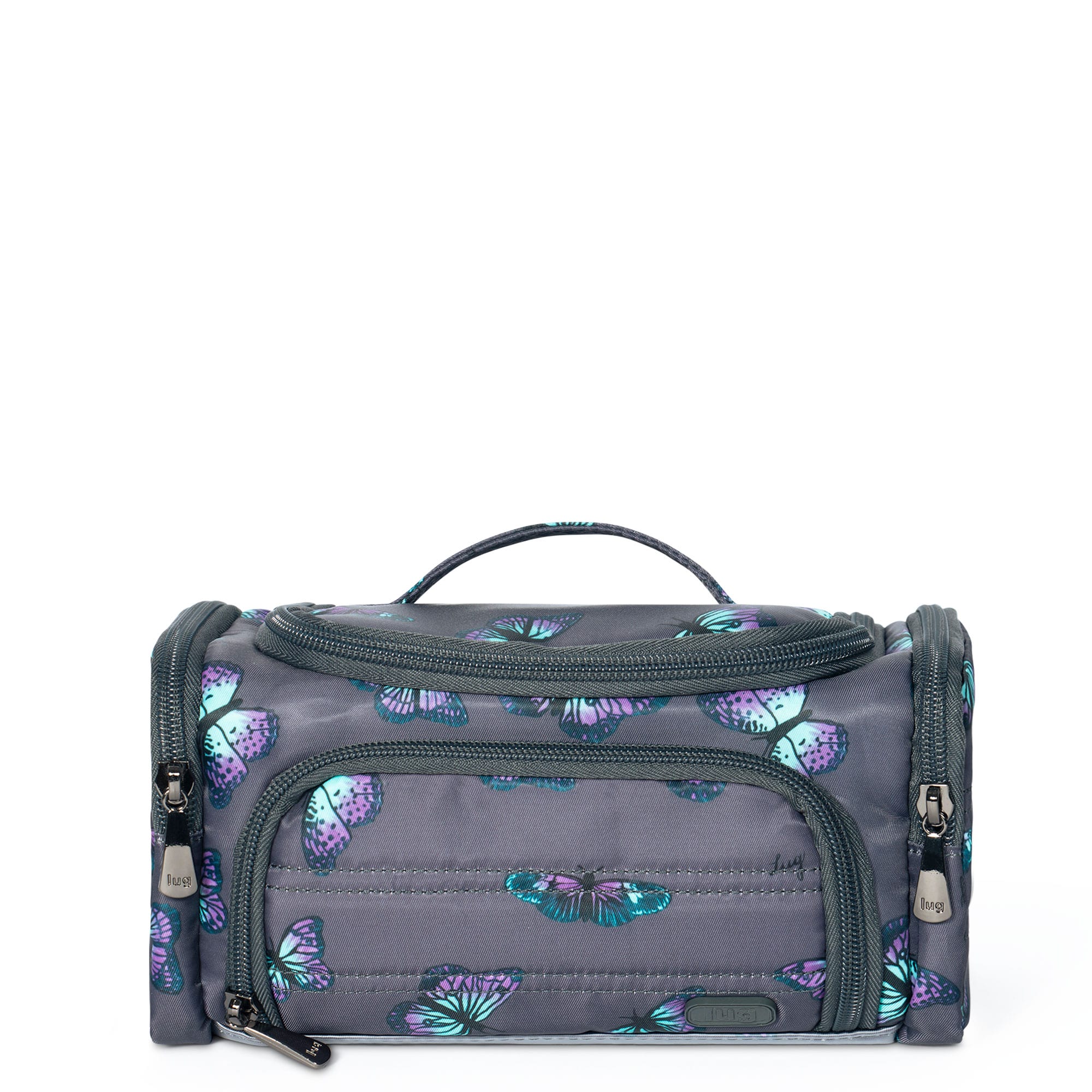 Trolley Mini Cosmetic Case - BUTTERFLY GREY - MiniTrolley_ButterflyGrey_01