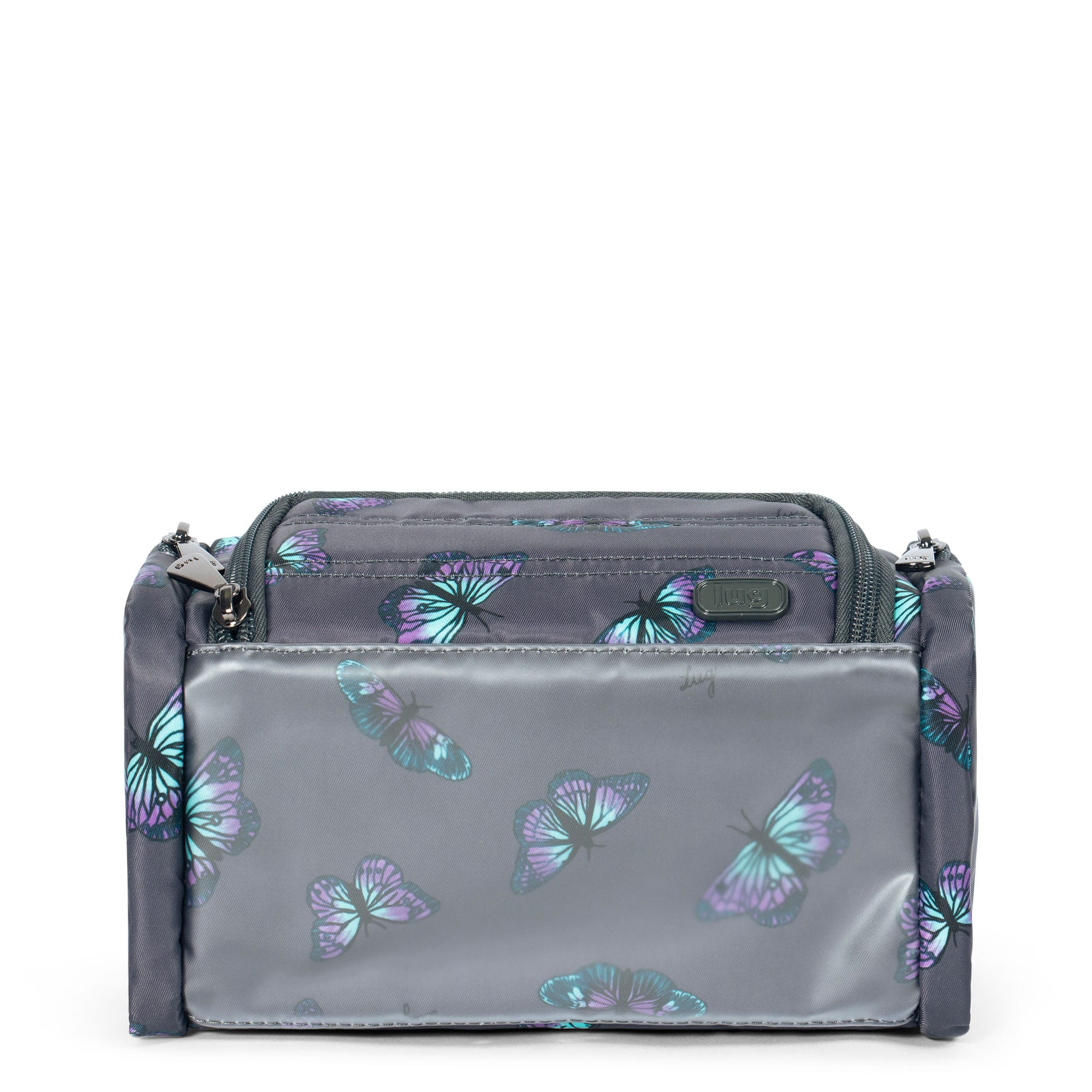 Trolley Mini Cosmetic Case - BUTTERFLY GREY - MiniTrolley_ButterflyGrey_05