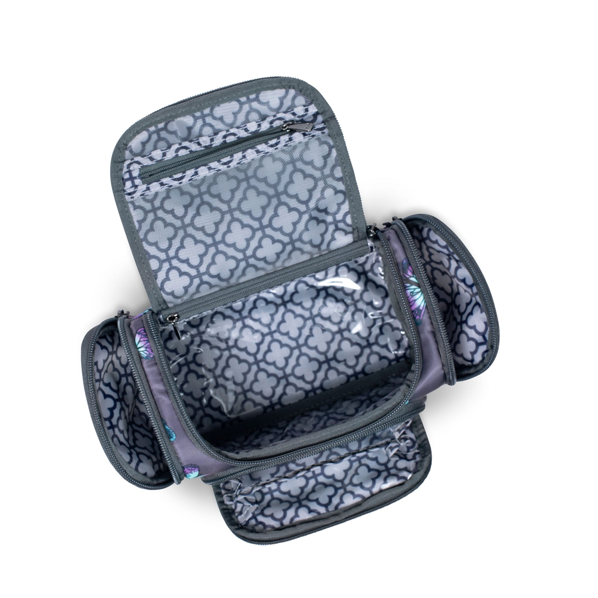 Trolley Mini Cosmetic Case - BUTTERFLY GREY - MiniTrolley_ButterflyGrey_06