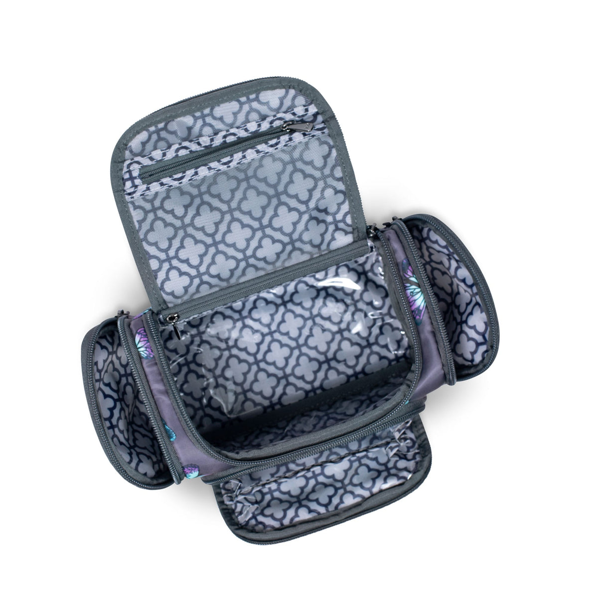 Trolley Mini Cosmetic Case - BUTTERFLY GREY - MiniTrolley_ButterflyGrey_06