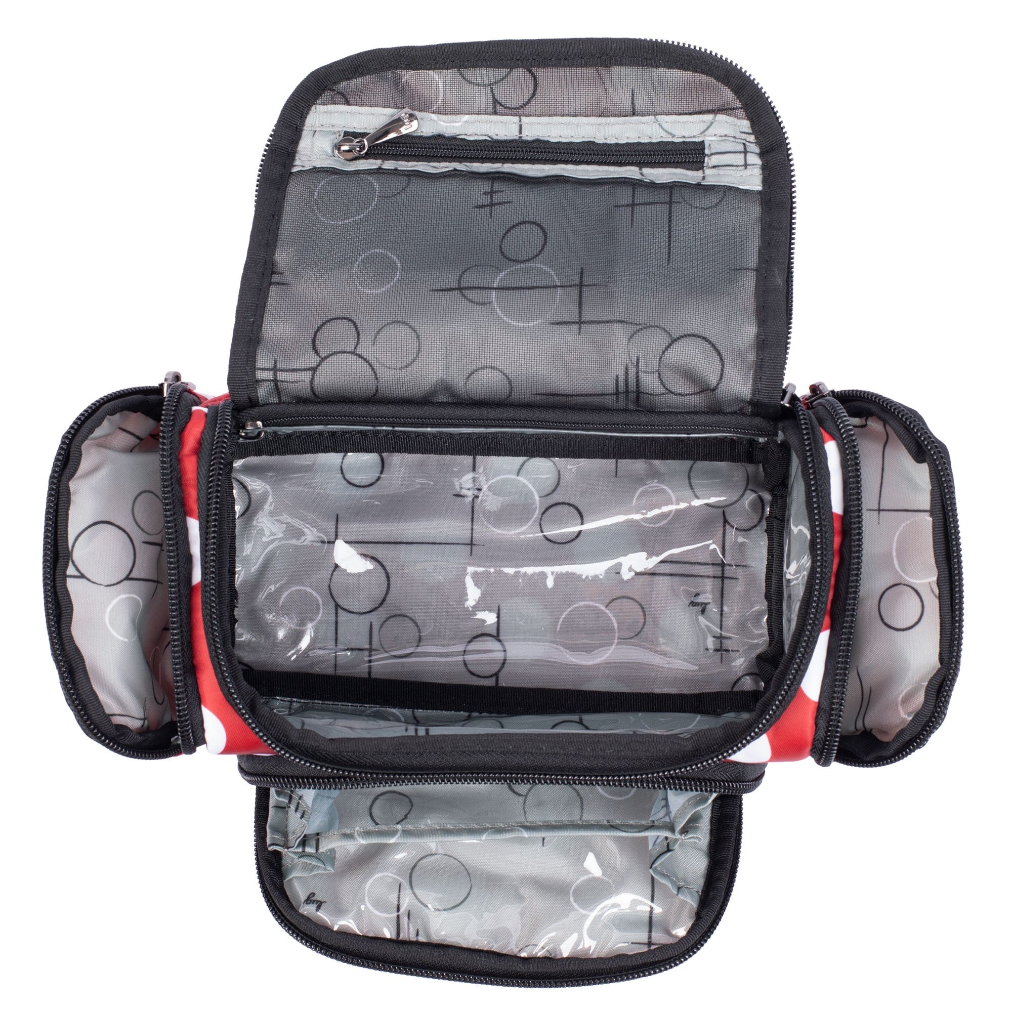 Trolley Mini Cosmetic Case - CRIMSON LARGE DOT - MiniTrolley_CrimsonLargeDot_05