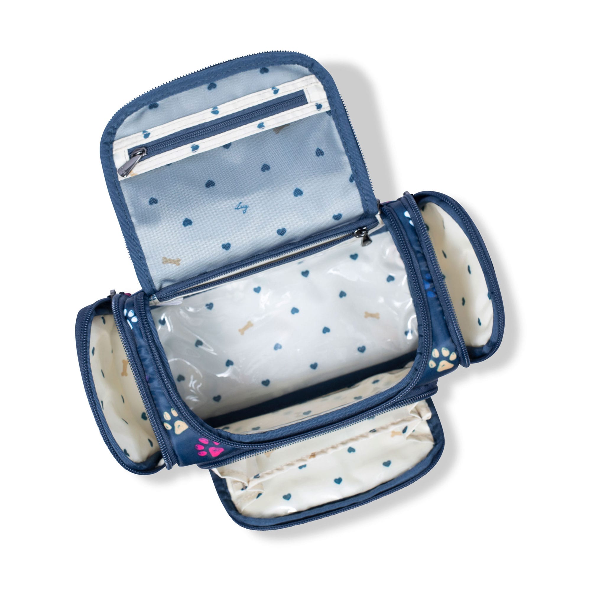 Trolley Mini Cosmetic Case - PAWS NAVY - MiniTrolley_PawsNavy_06