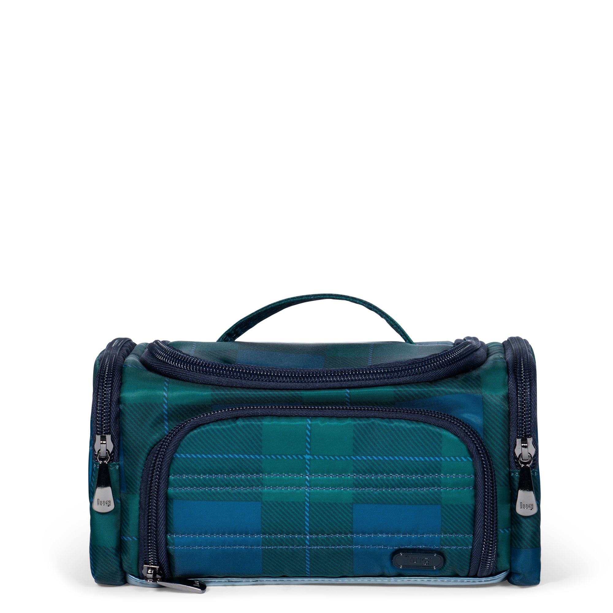 Trolley Mini Cosmetic Case - POP PLAID NAVY - MiniTrolley_PopPlaidNavy_01