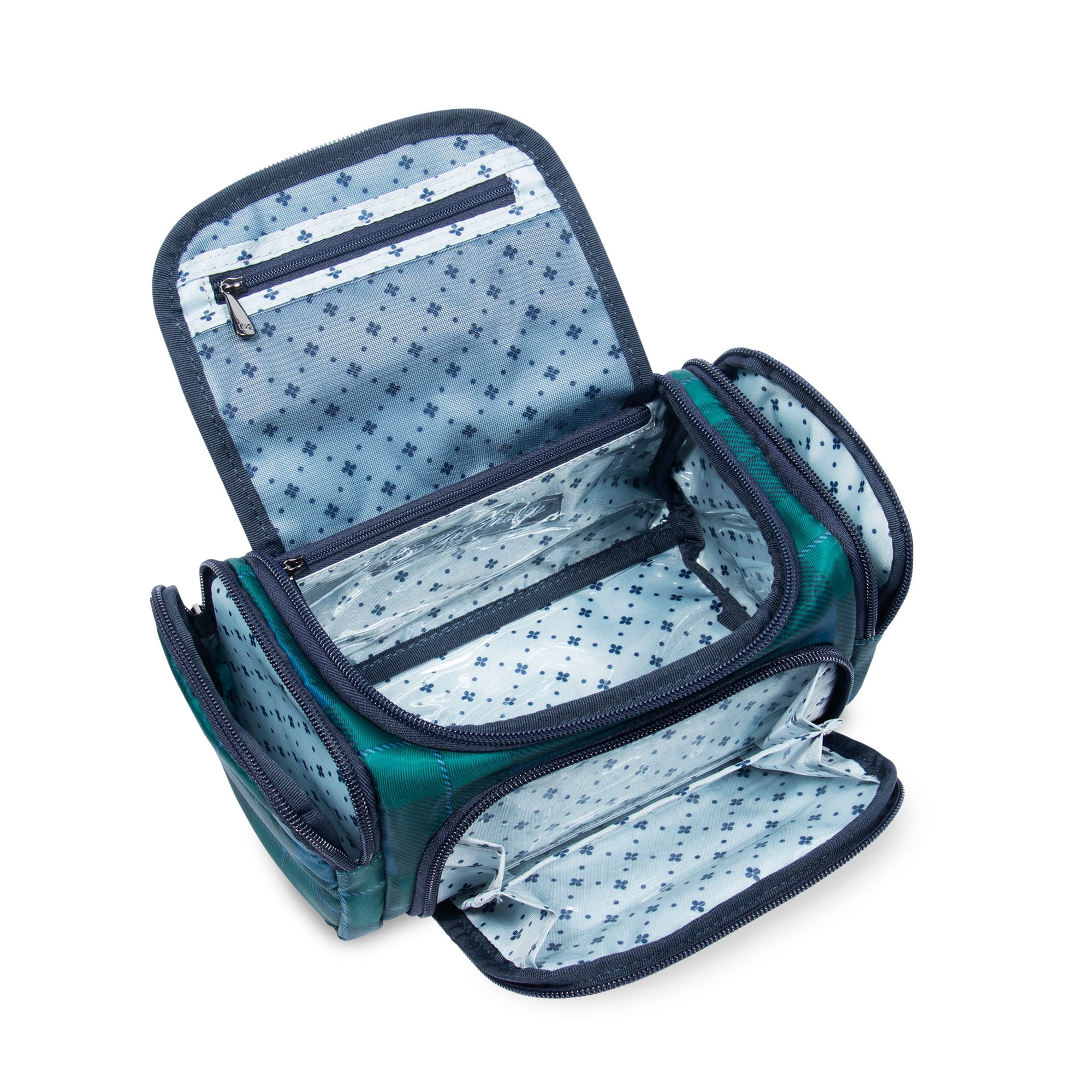 Trolley Mini Cosmetic Case - POP PLAID NAVY - MiniTrolley_PopPlaidNavy_05