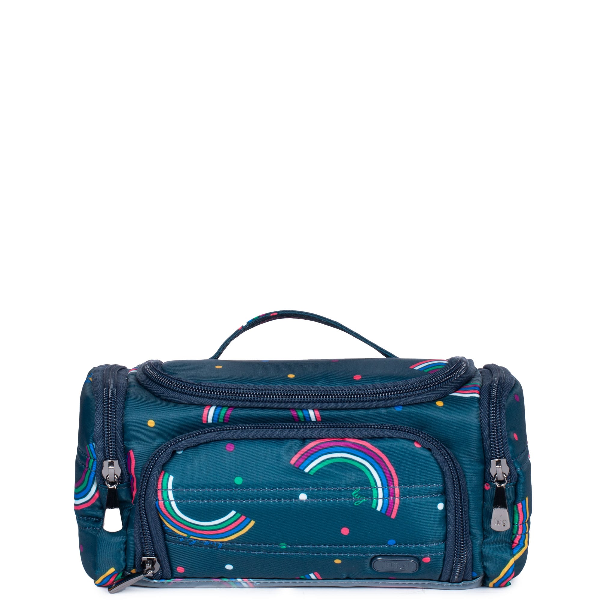 Trolley Mini Cosmetic Case - RAINBOW NAVY - MiniTrolley_RainbowNavy_01