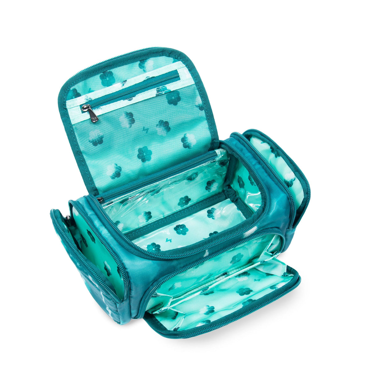 Trolley Mini Cosmetic Case - SHIBORI TEAL - MiniTrolley_ShiboriTeal_05