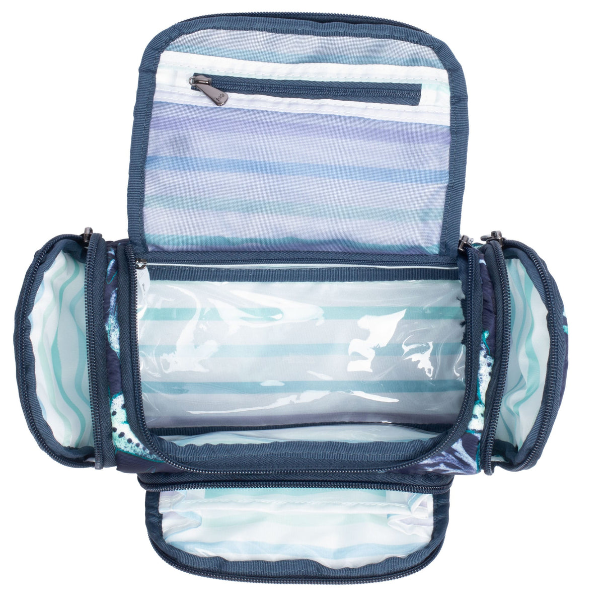 Trolley Mini Cosmetic Case - STARS AND SHELLS NAVY - MiniTrolley_StarsandShellsNavy_05