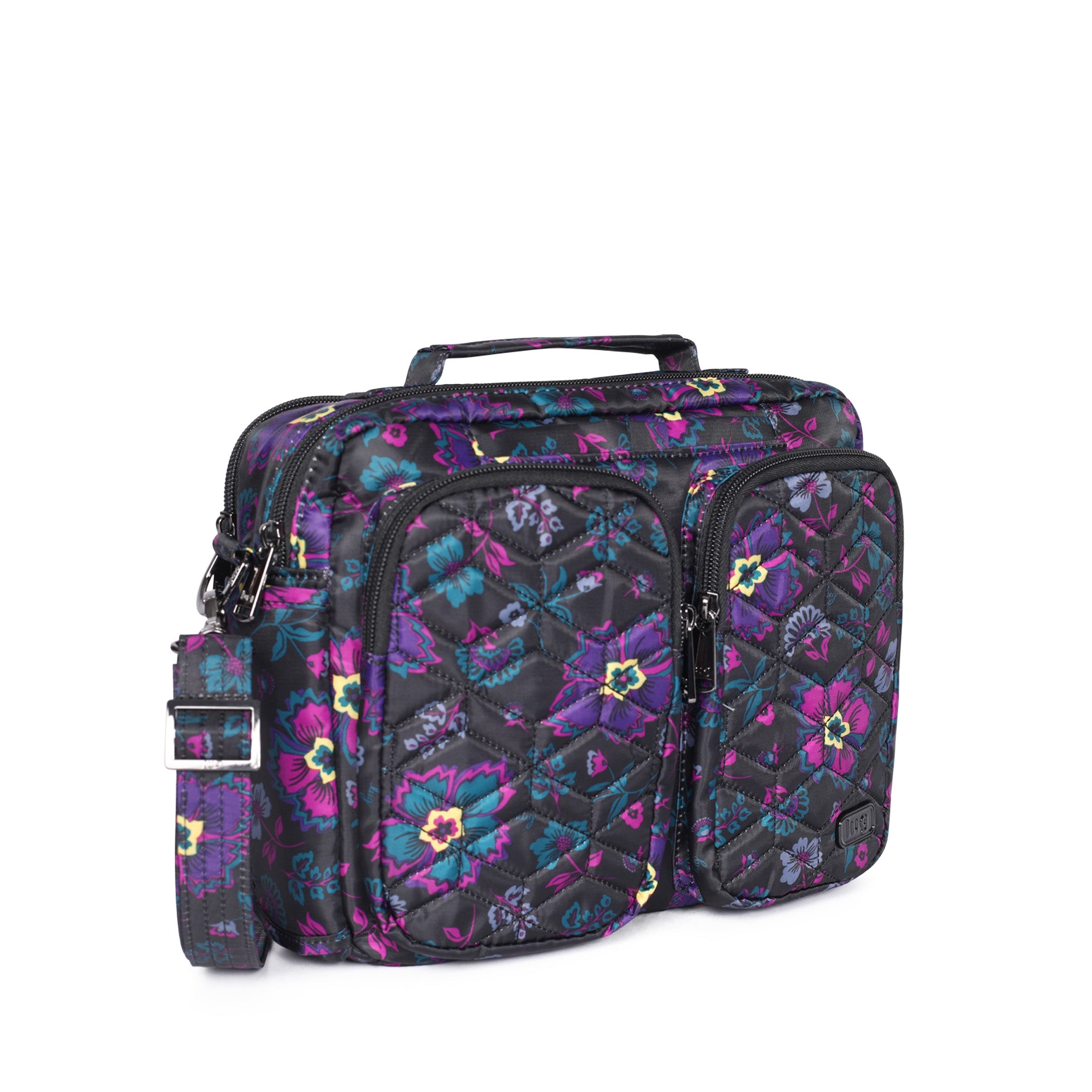 Navigator Crossbody Bag - BOHO FLORAL BLACK - Navigator_Boho_Floral_Black_02