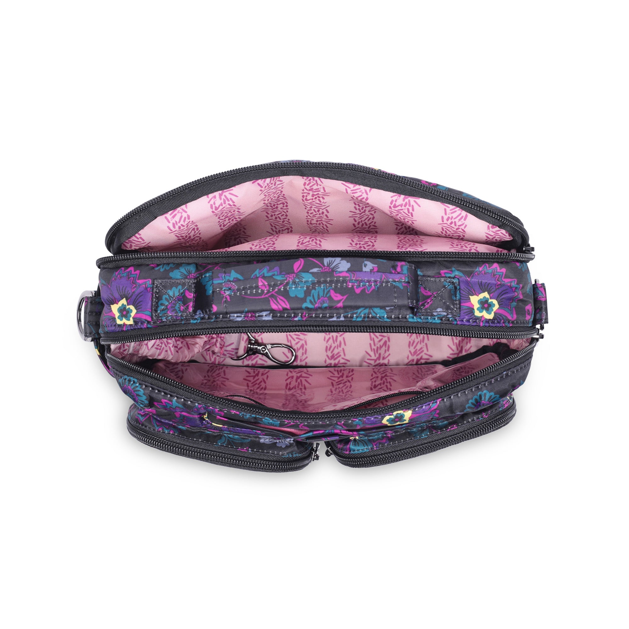 Navigator Crossbody Bag - BOHO FLORAL BLACK - Navigator_Boho_Floral_Black_05