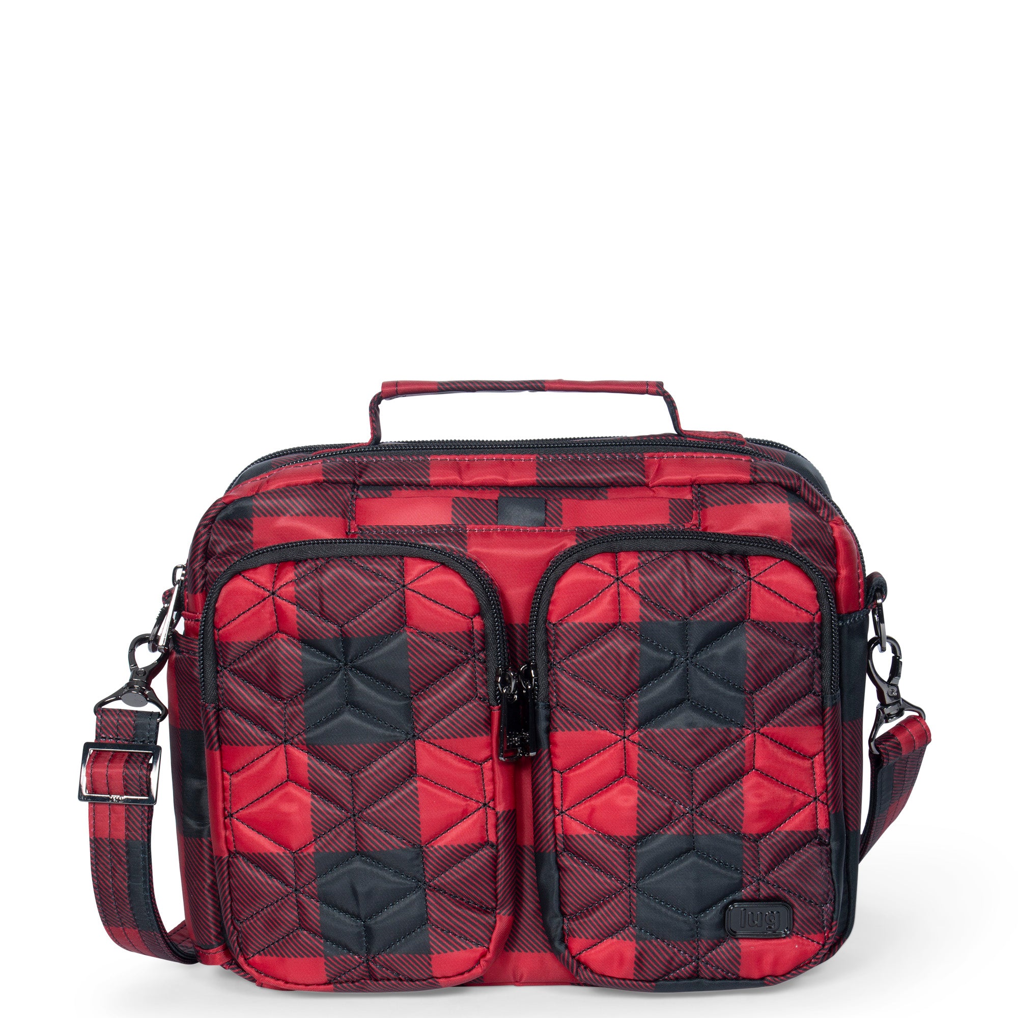 Navigator Crossbody Bag - BUFFALO CHECK RED - Navigator_BuffaloCheckRed_01