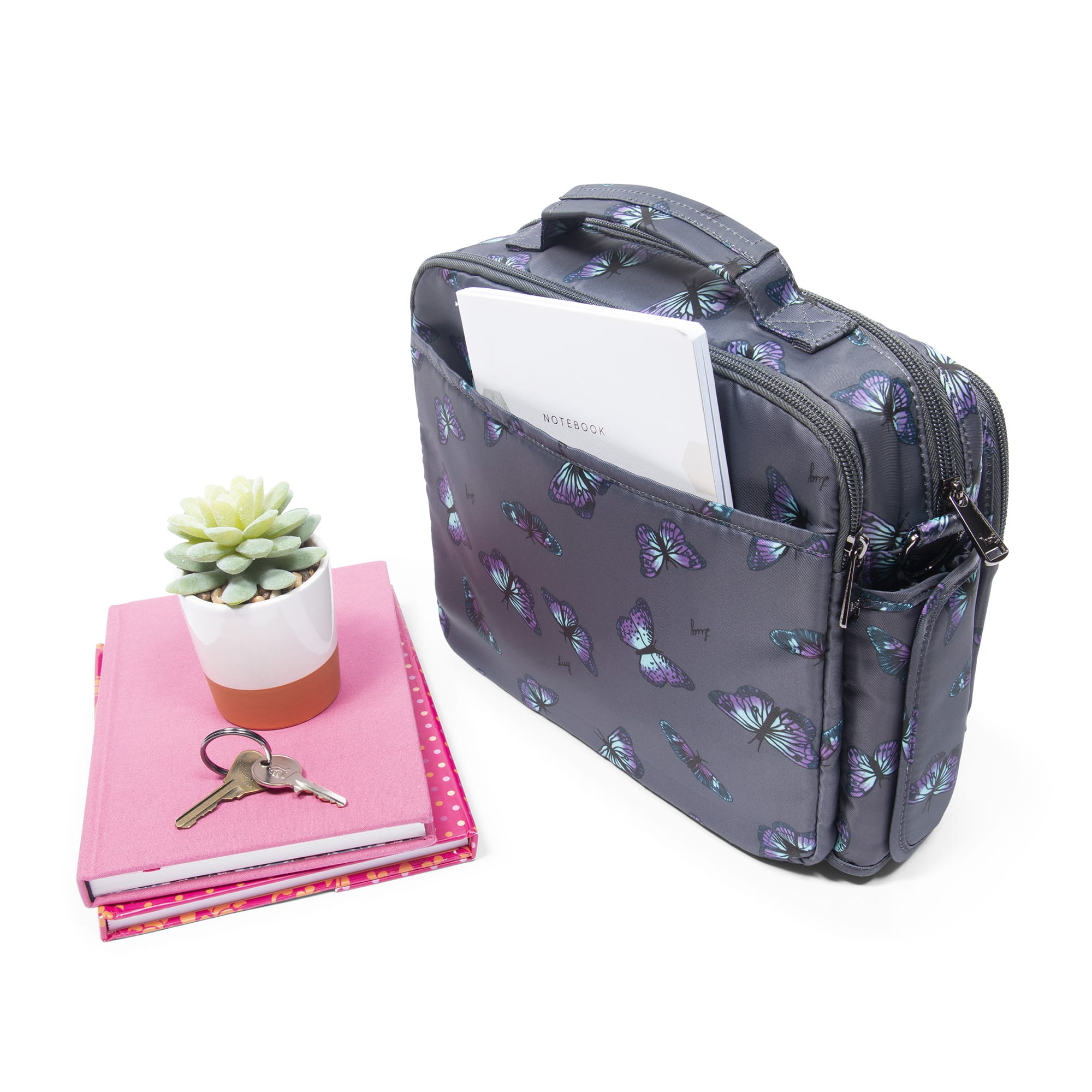 Navigator Crossbody Bag - BUTTERFLY GREY - Navigator_ButterfleyGrey_06b