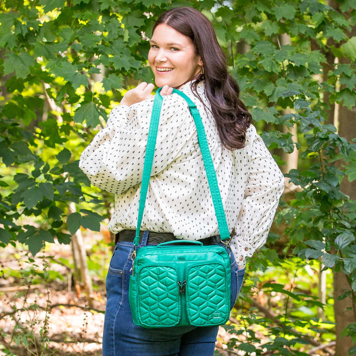 Navigator Crossbody Bag - KELLY GREEN - Navigator_Lifestyle_03