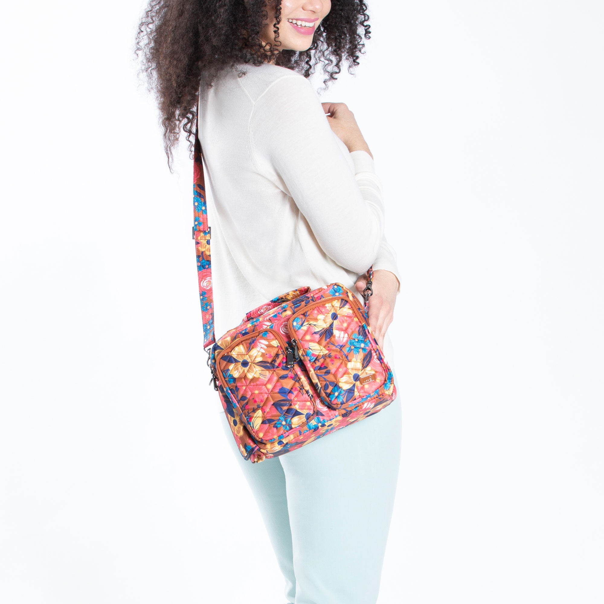 Navigator Crossbody Bag - WHIMSY COPPER - Navigator_WhimseyCopper_Model