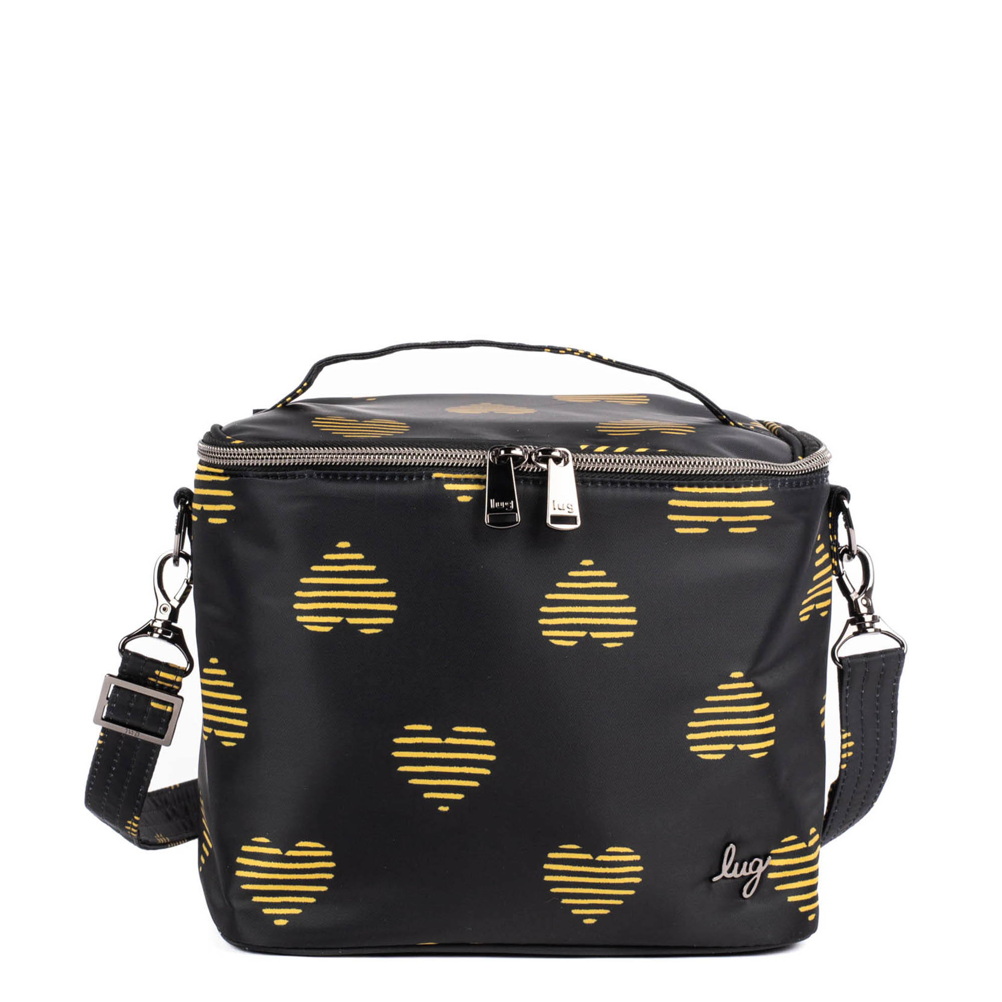 Nibble Convertible Lunch Tote Bag - HEARTS GOLD - Nibble_HeartsGold_01