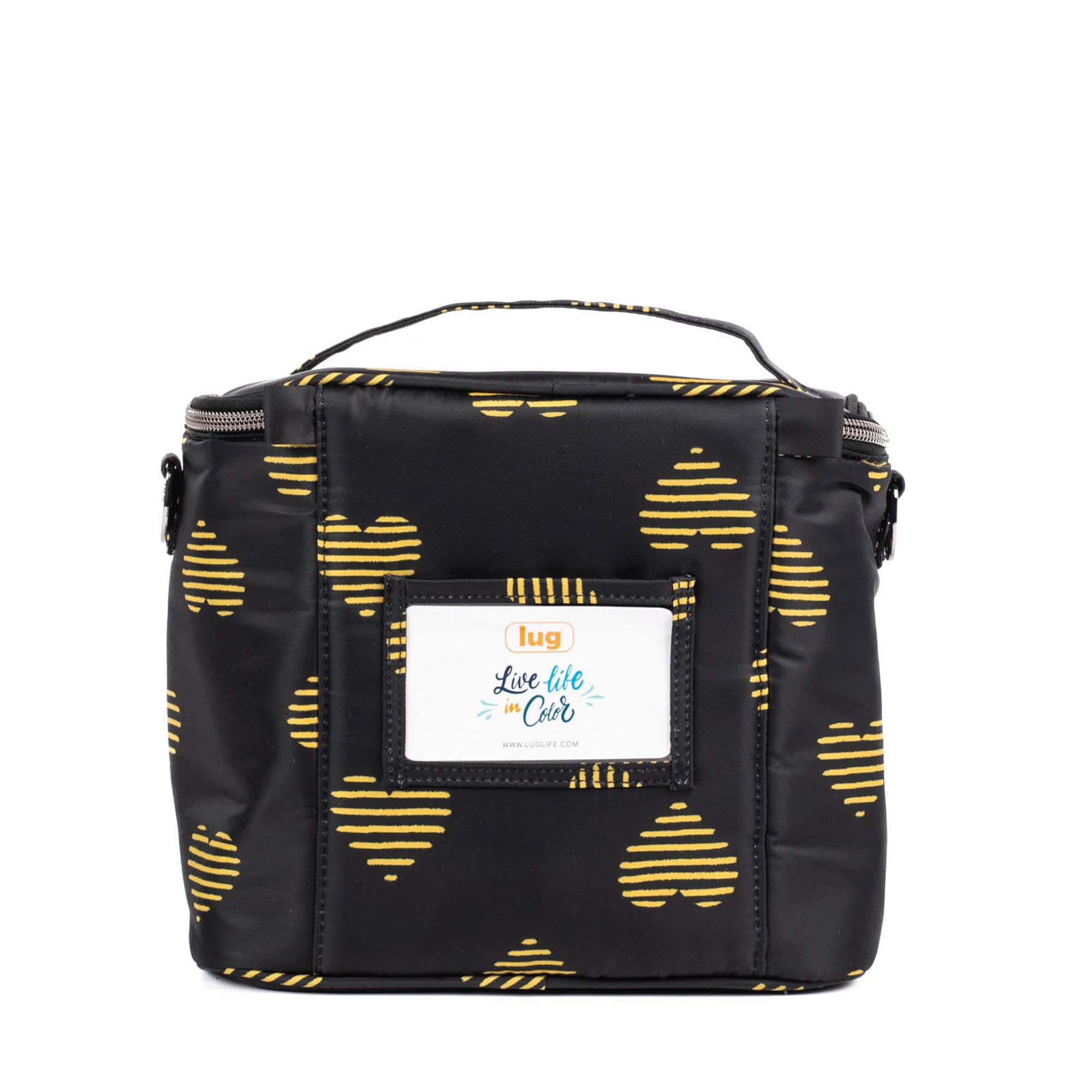 Nibble Convertible Lunch Tote Bag - HEARTS GOLD - Nibble_HeartsGold_04