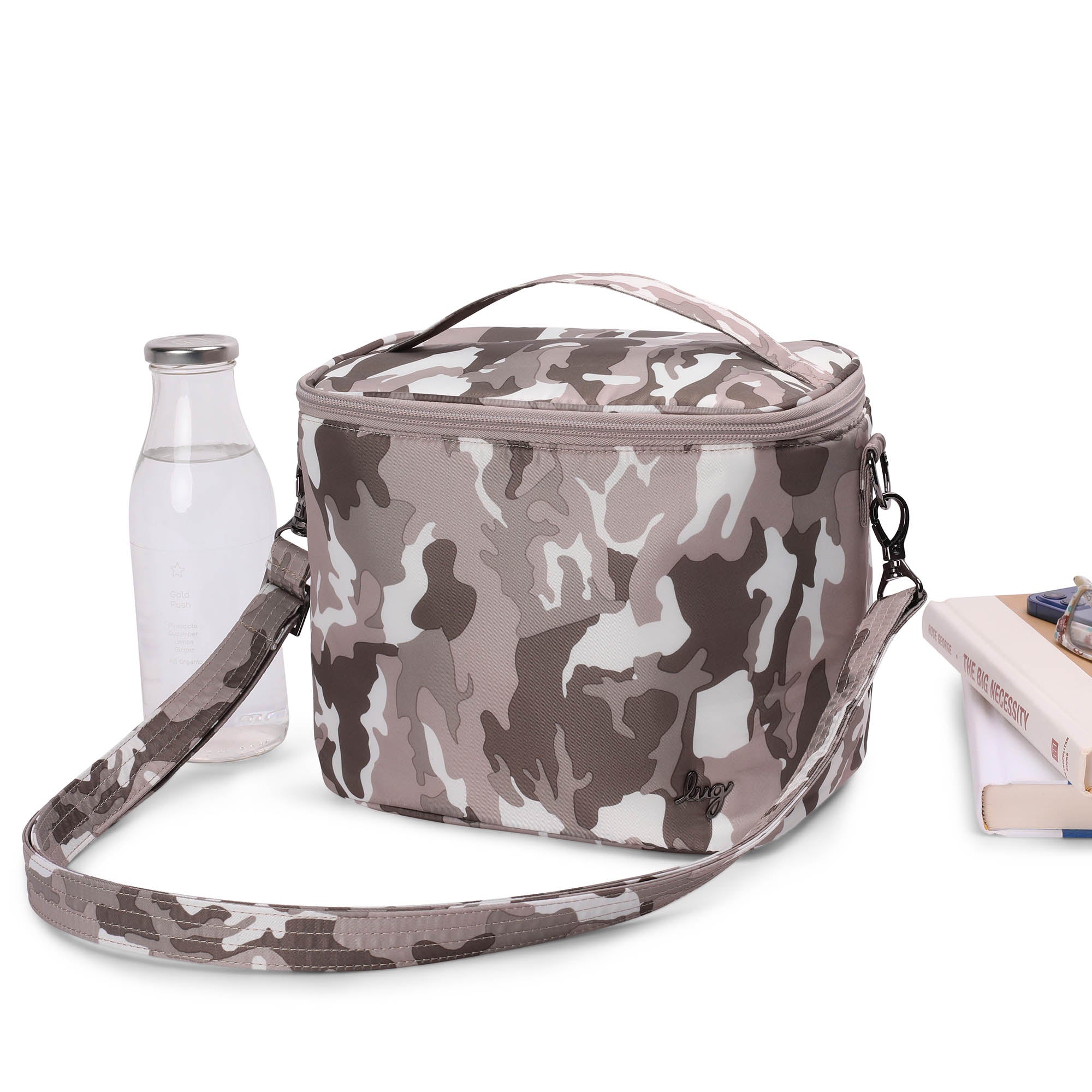 Nibble Convertible Lunch Tote Bag - CAMO TAUPE - Nibble_Lifestyle_03