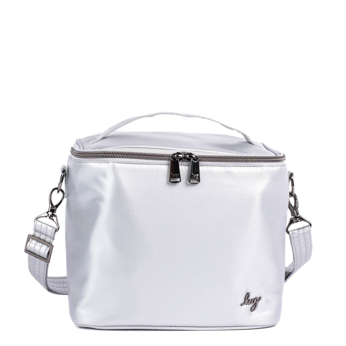 Nibble Convertible Lunch Tote Bag - METALLIC SILVER - Nibble_MetallicSilver_01