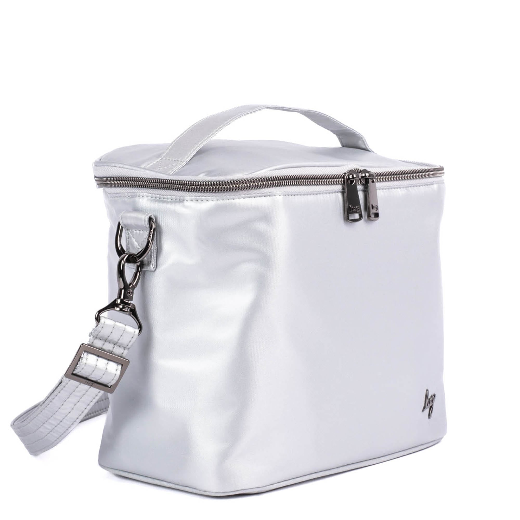 Nibble Convertible Lunch Tote Bag - METALLIC SILVER - Nibble_MetallicSilver_02