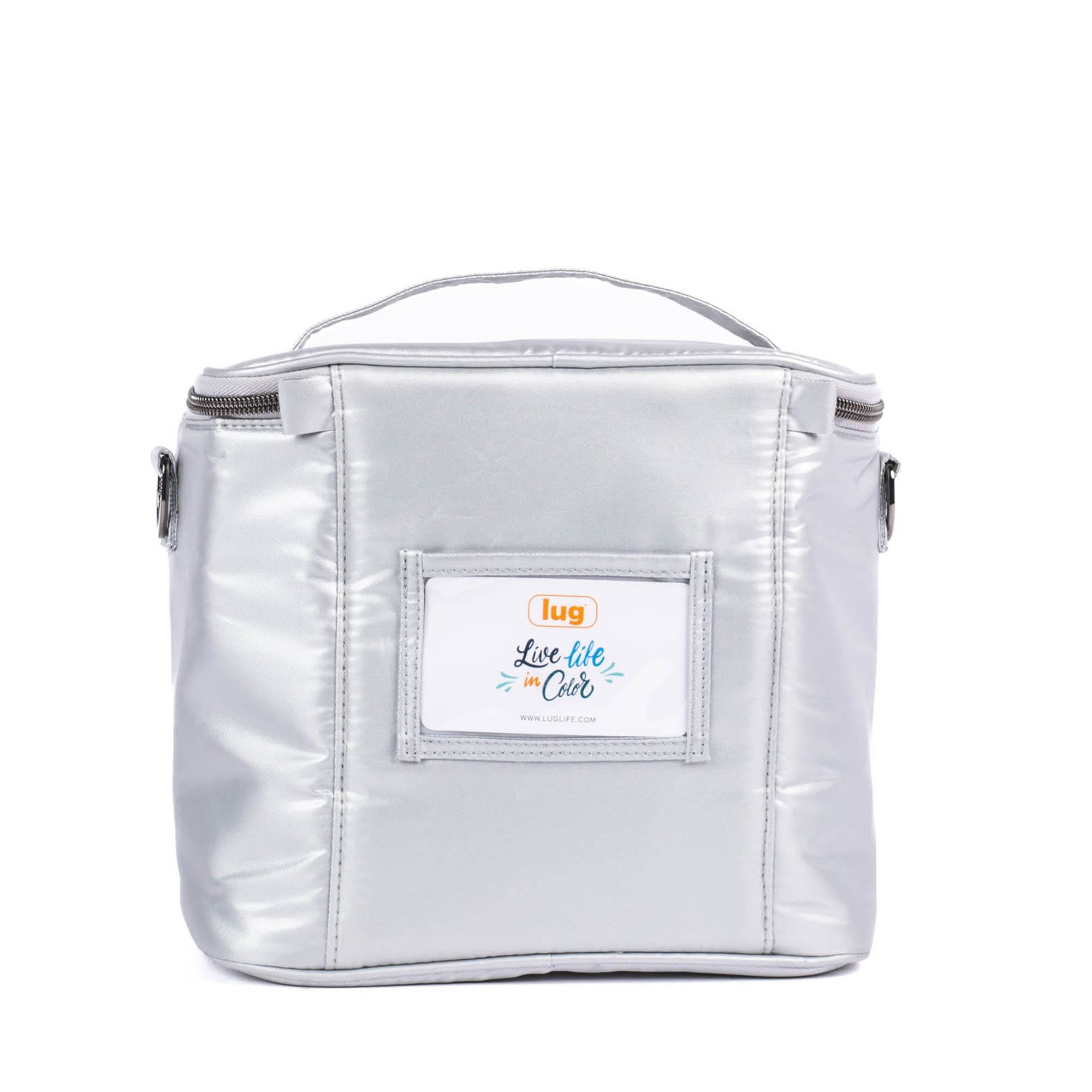 Nibble Convertible Lunch Tote Bag - METALLIC SILVER - Nibble_MetallicSilver_04