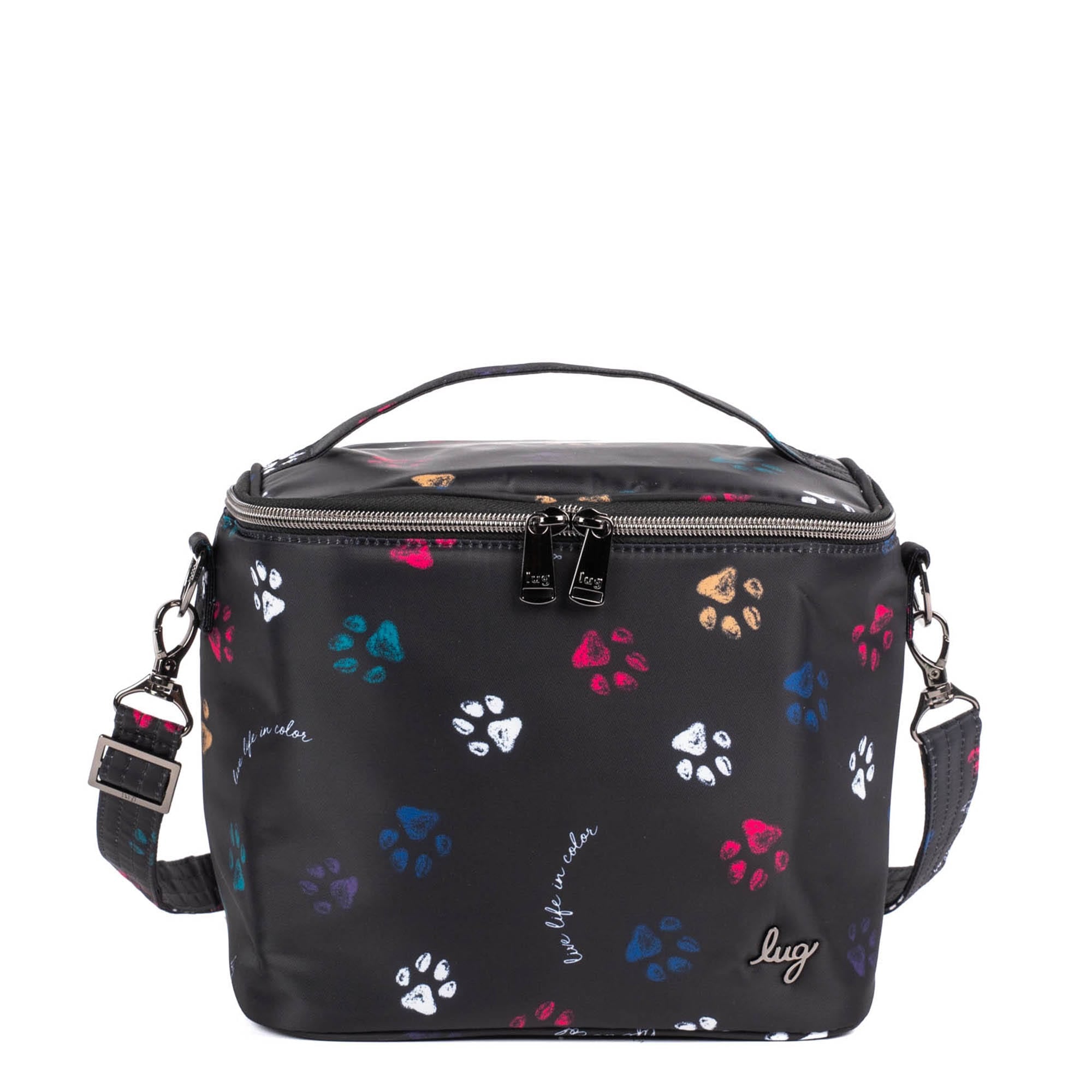 Nibble Convertible Lunch Tote Bag - PAWS BLACK - Nibble_PawsBlack_01