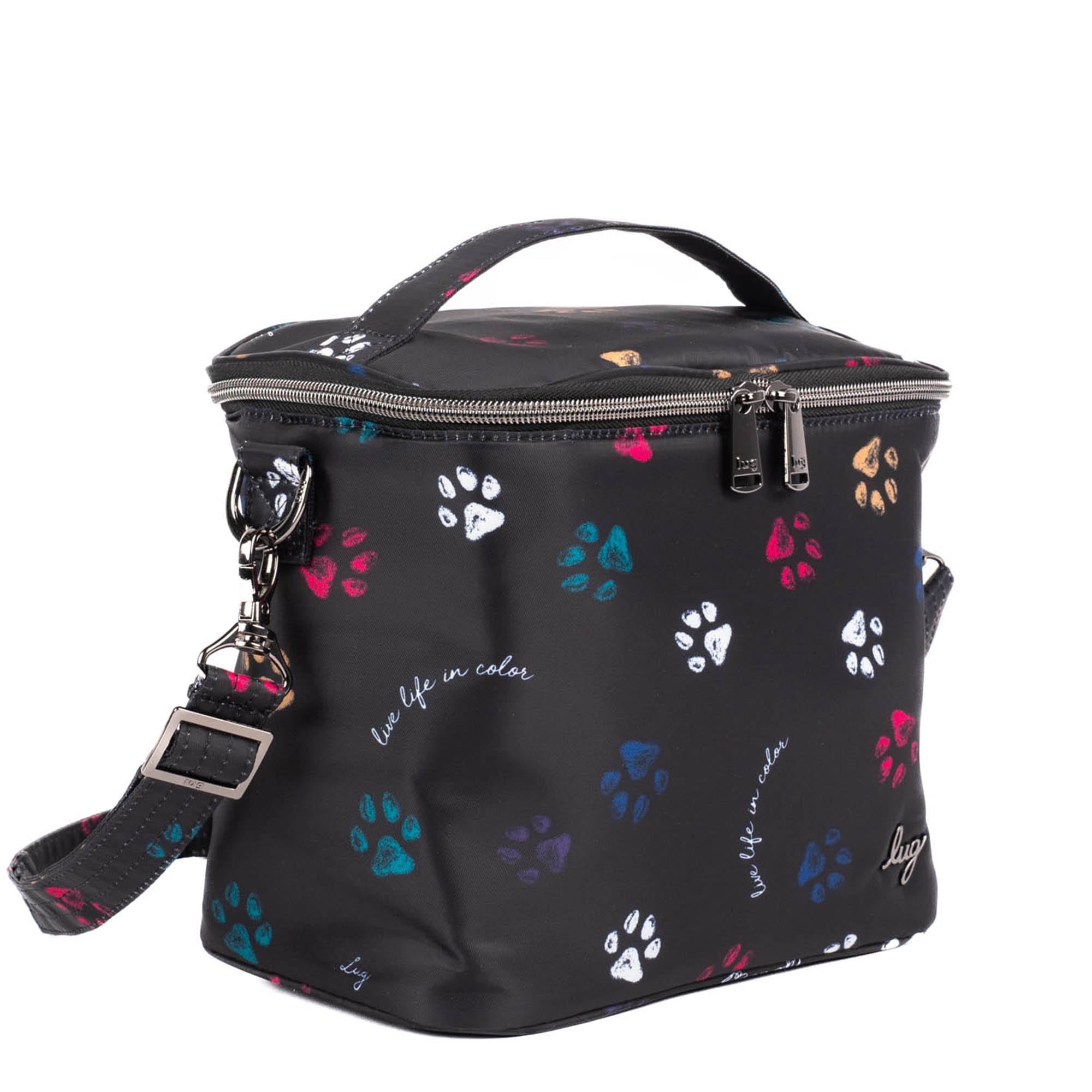 Nibble Convertible Lunch Tote Bag - PAWS BLACK - Nibble_PawsBlack_02