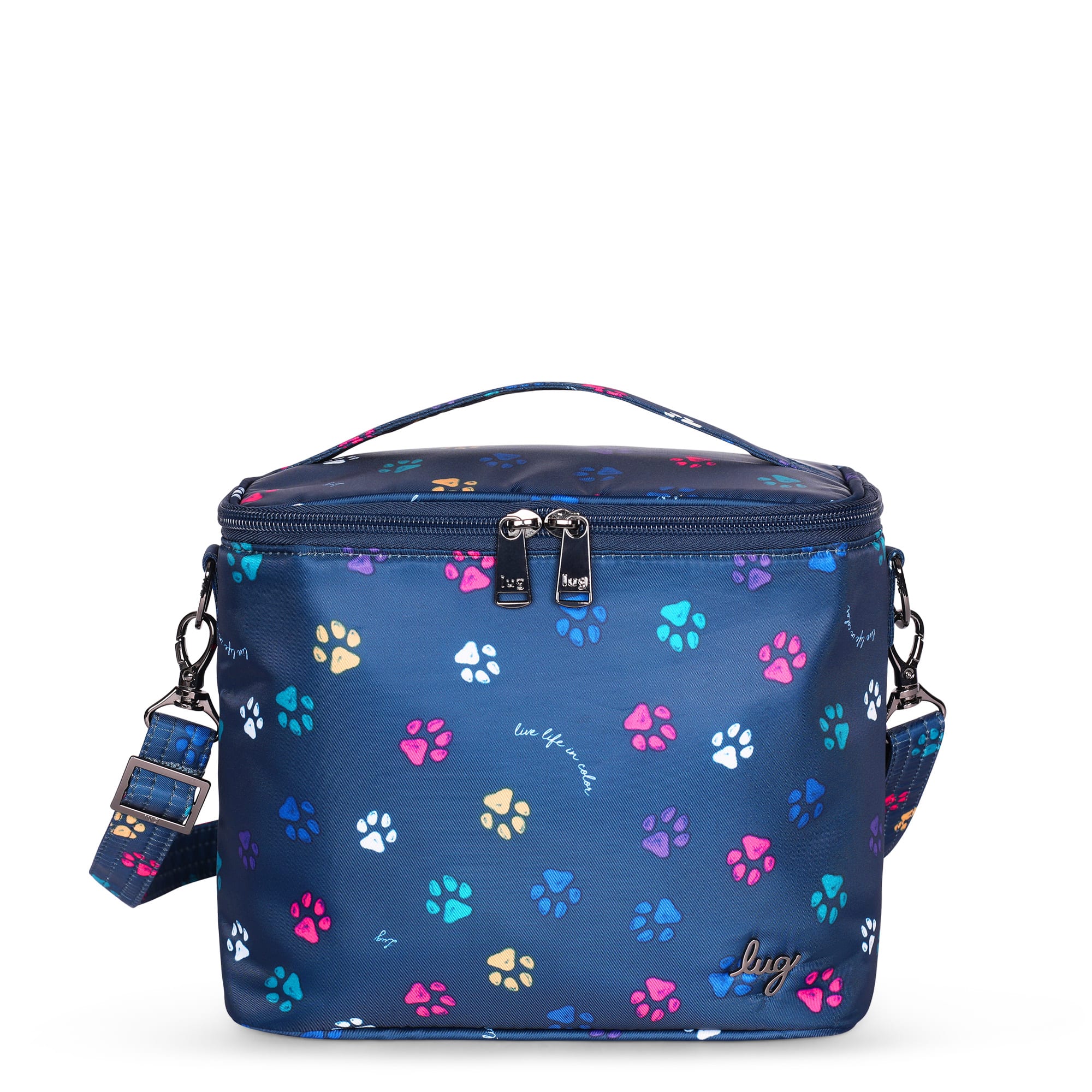 Nibble Convertible Lunch Tote Bag - PAWS NAVY - Nibble_Paws_Navy_01