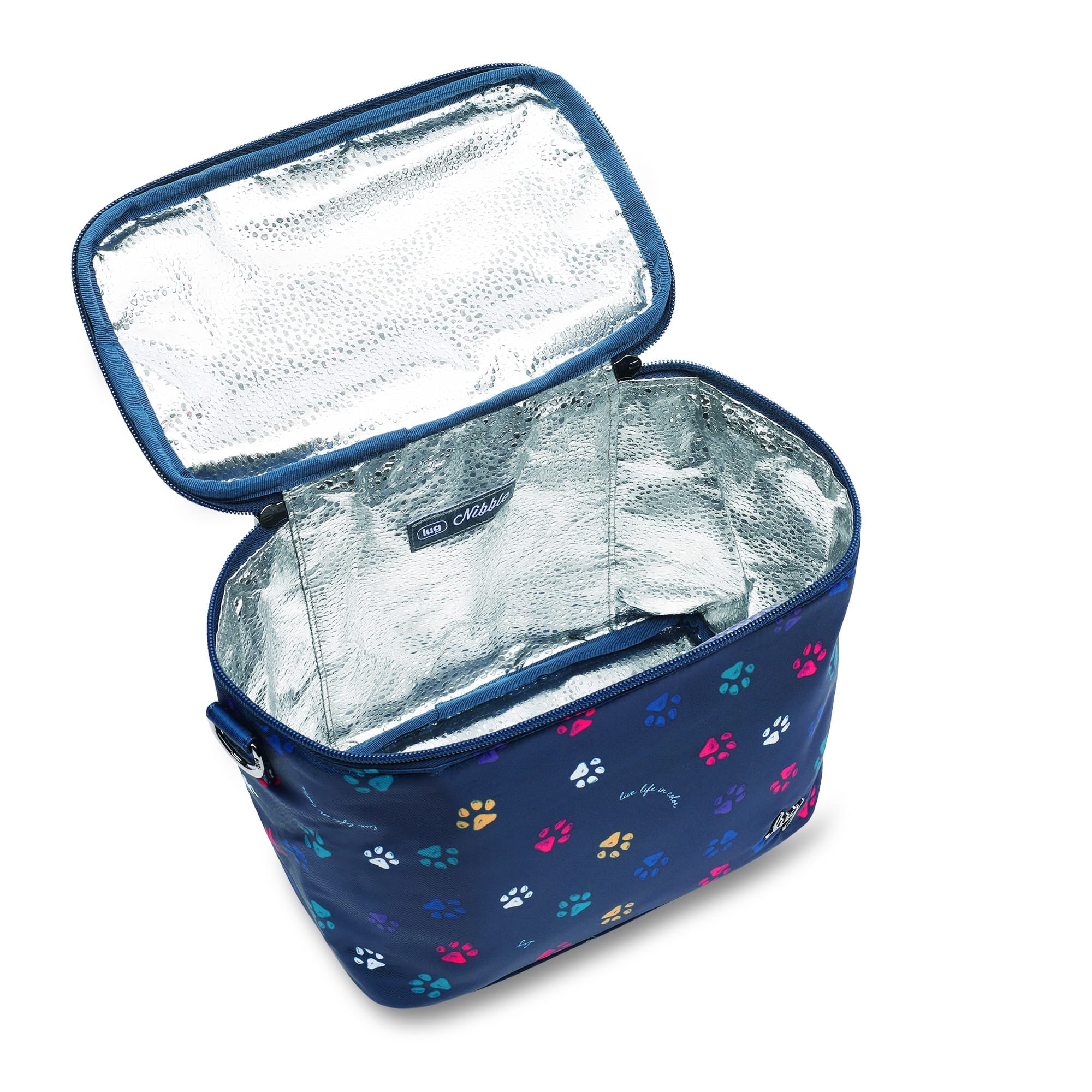 Nibble Convertible Lunch Tote Bag - PAWS NAVY - Nibble_Paws_Navy_05