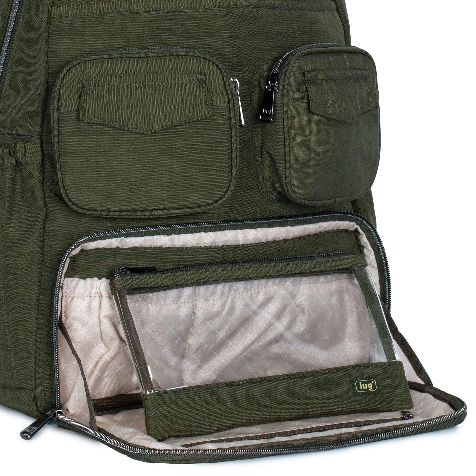 Puddle Jumper SE Backpack - - PJBackpackSE_CrinkleOliveGreen_06