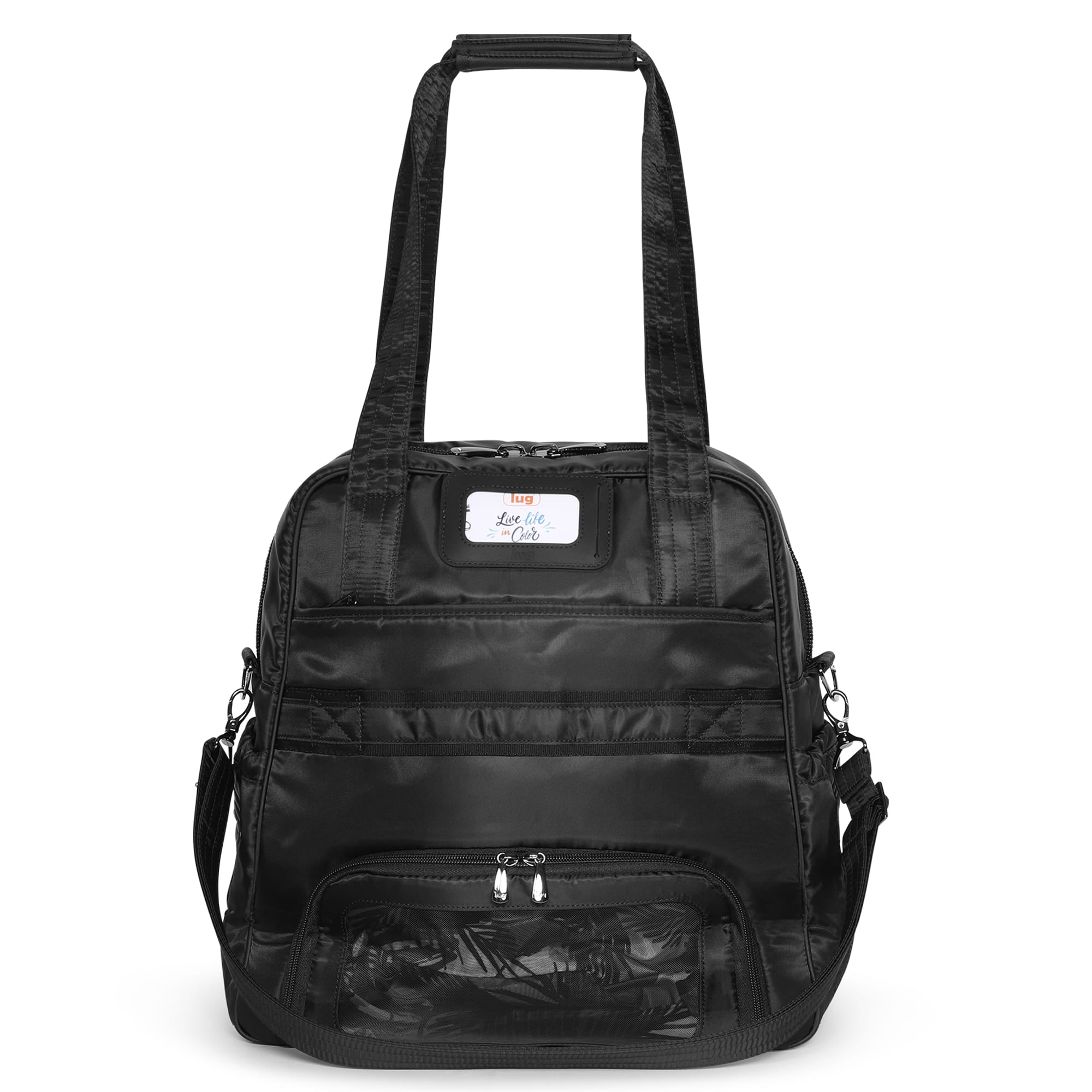Puddle Jumper LE Convertible Tote Bag - MIDNIGHT BLACK - PUDDLEJUMPERLE-CHARMBAR_Black_04