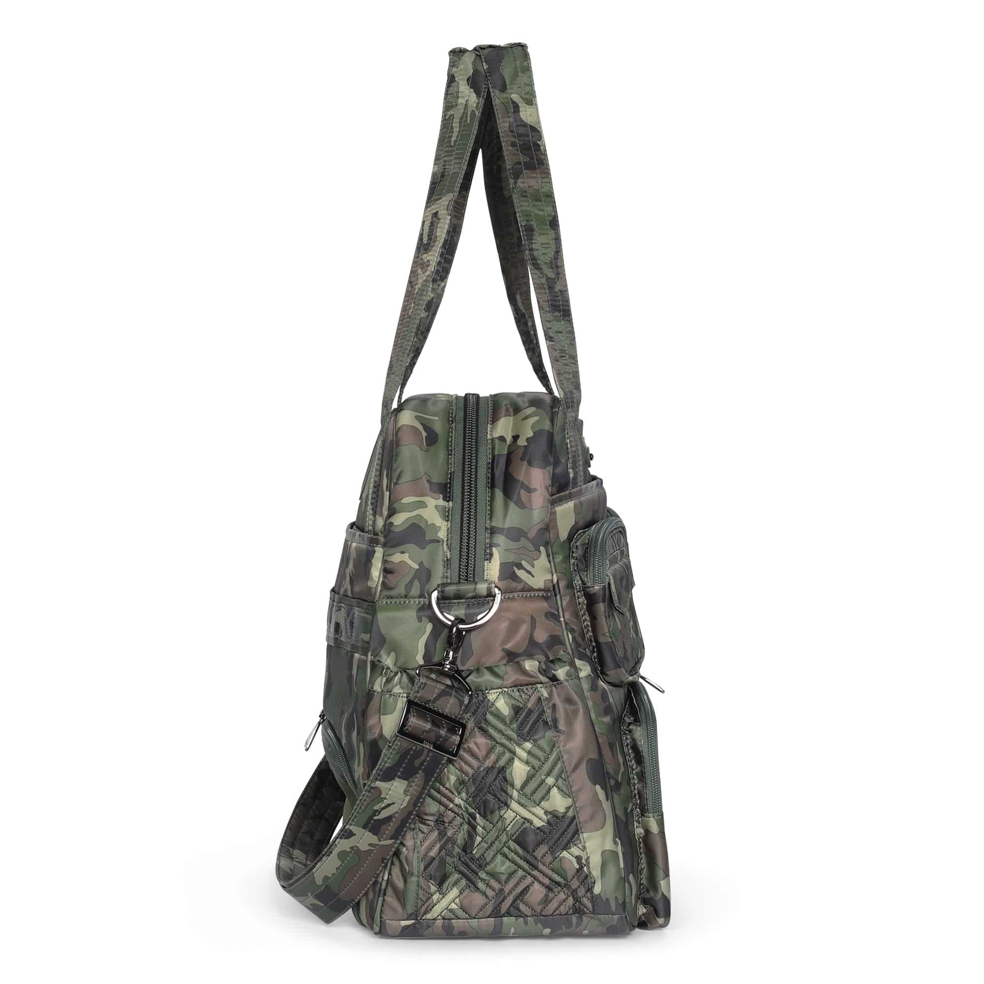Puddle Jumper LE Convertible Tote Bag - CAMO GREEN - PUDDLEJUMPERLE-CHARMBAR_CamoGreen_03