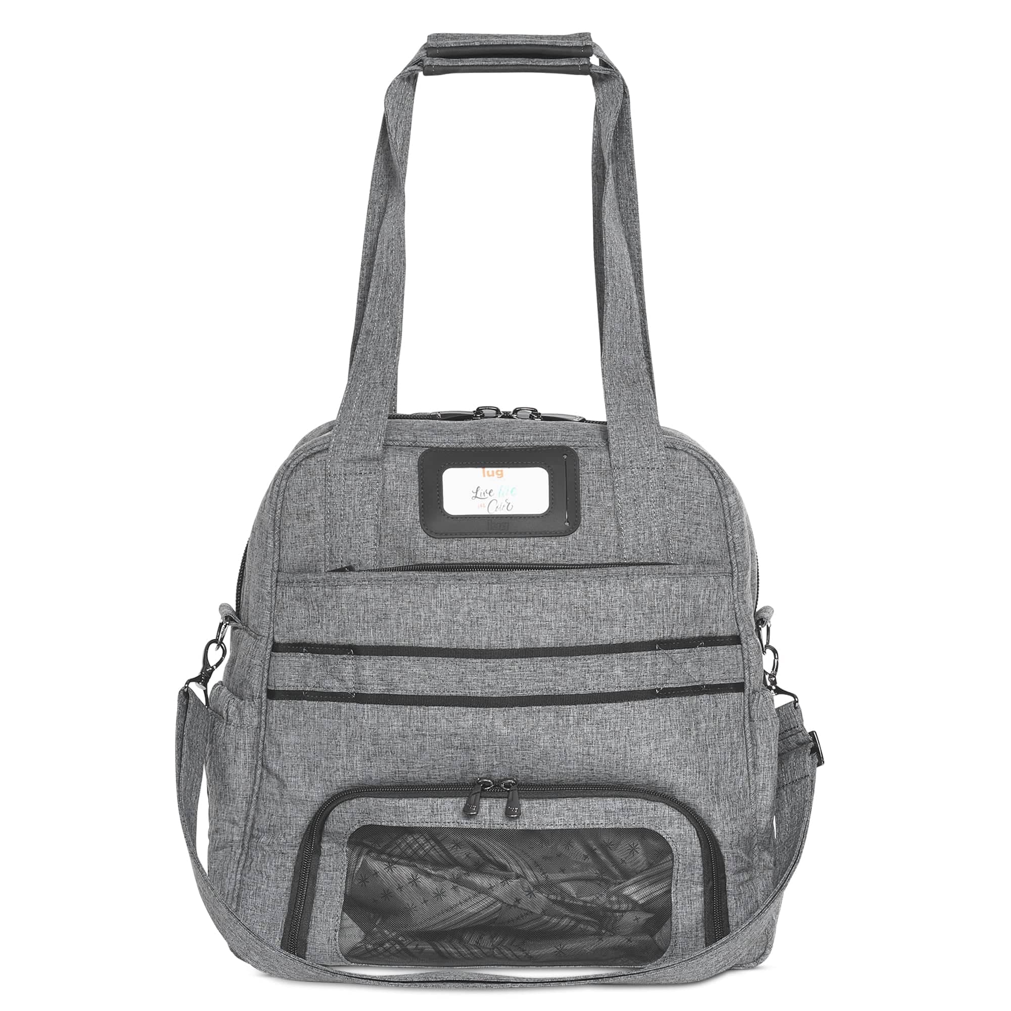 Puddle Jumper LE Convertible Tote Bag - HEATHER GREY - PUDDLEJUMPERLE-CHARMBAR_HeatherGrey_04