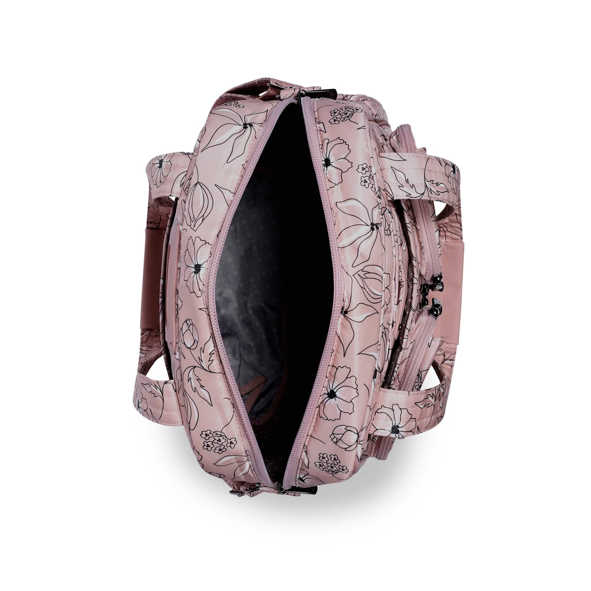 Puddle Jumper LE Convertible Tote Bag - SKETCH FLORAL BLUSH - PUDDLEJUMPERLE-CHARMBAR_SketchFloralBlush_05