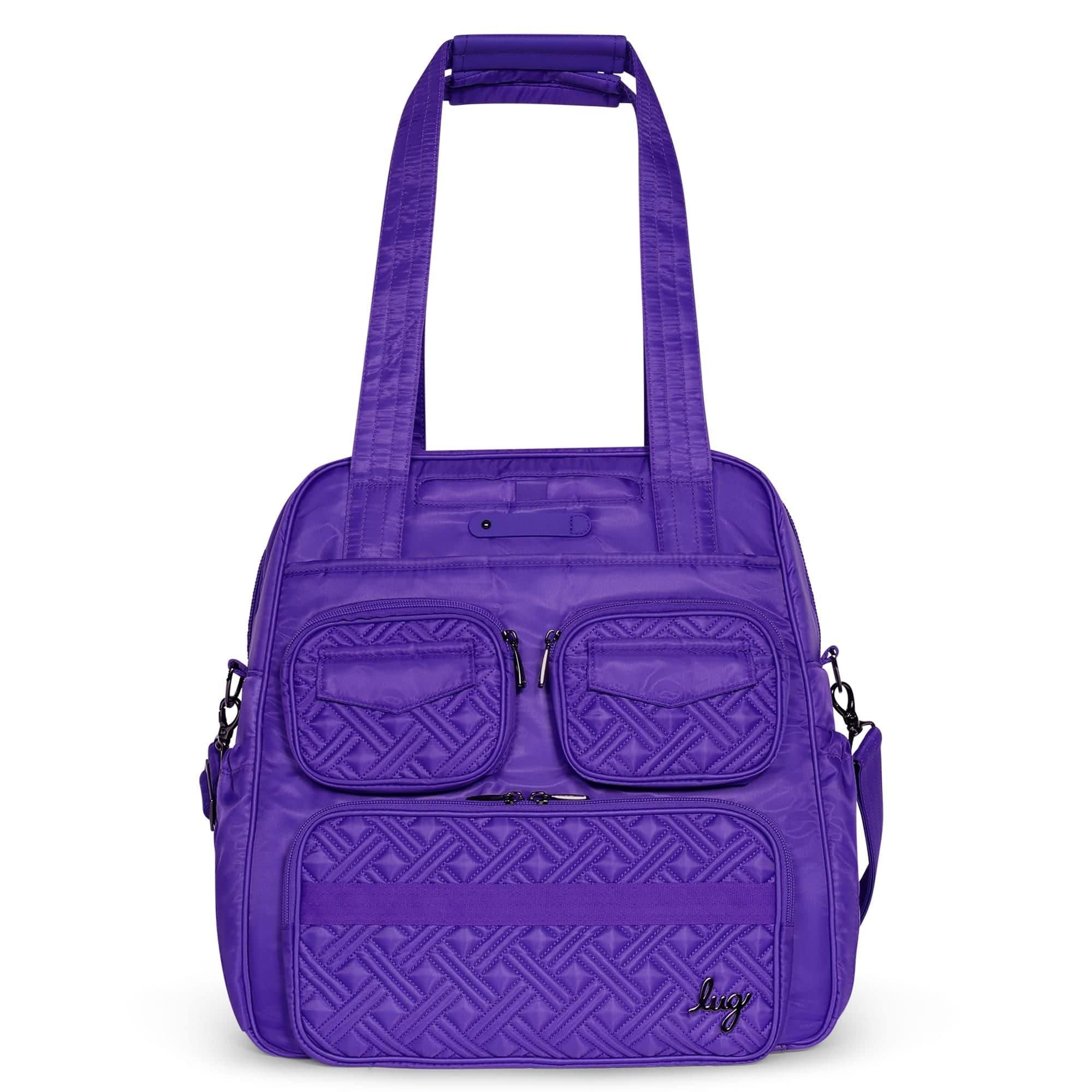 Puddle Jumper LE Convertible Tote Bag - VIOLET - PUDDLEJUMPERLE-CHARMBAR_Violet_01