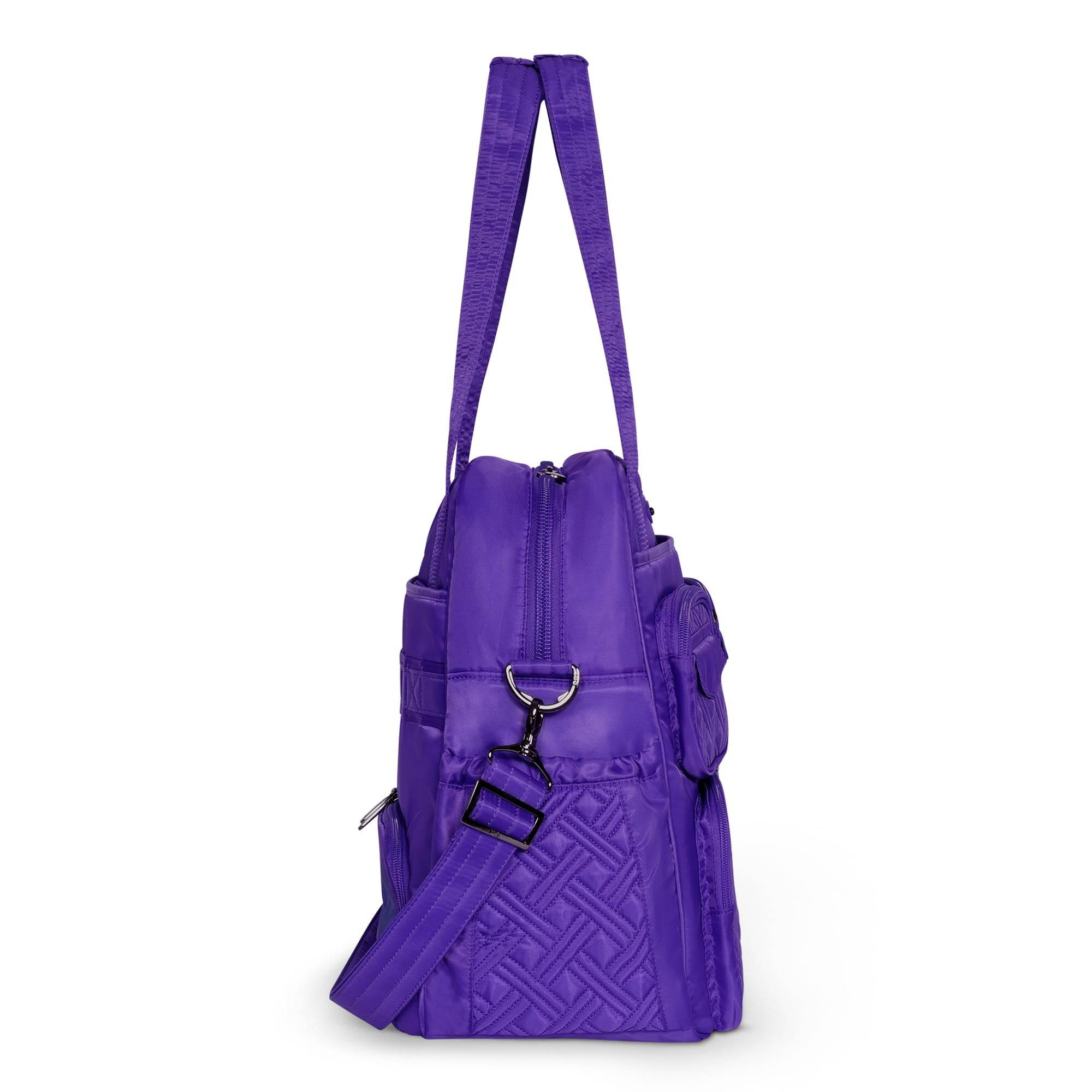 Puddle Jumper LE Convertible Tote Bag - VIOLET - PUDDLEJUMPERLE-CHARMBAR_Violet_03