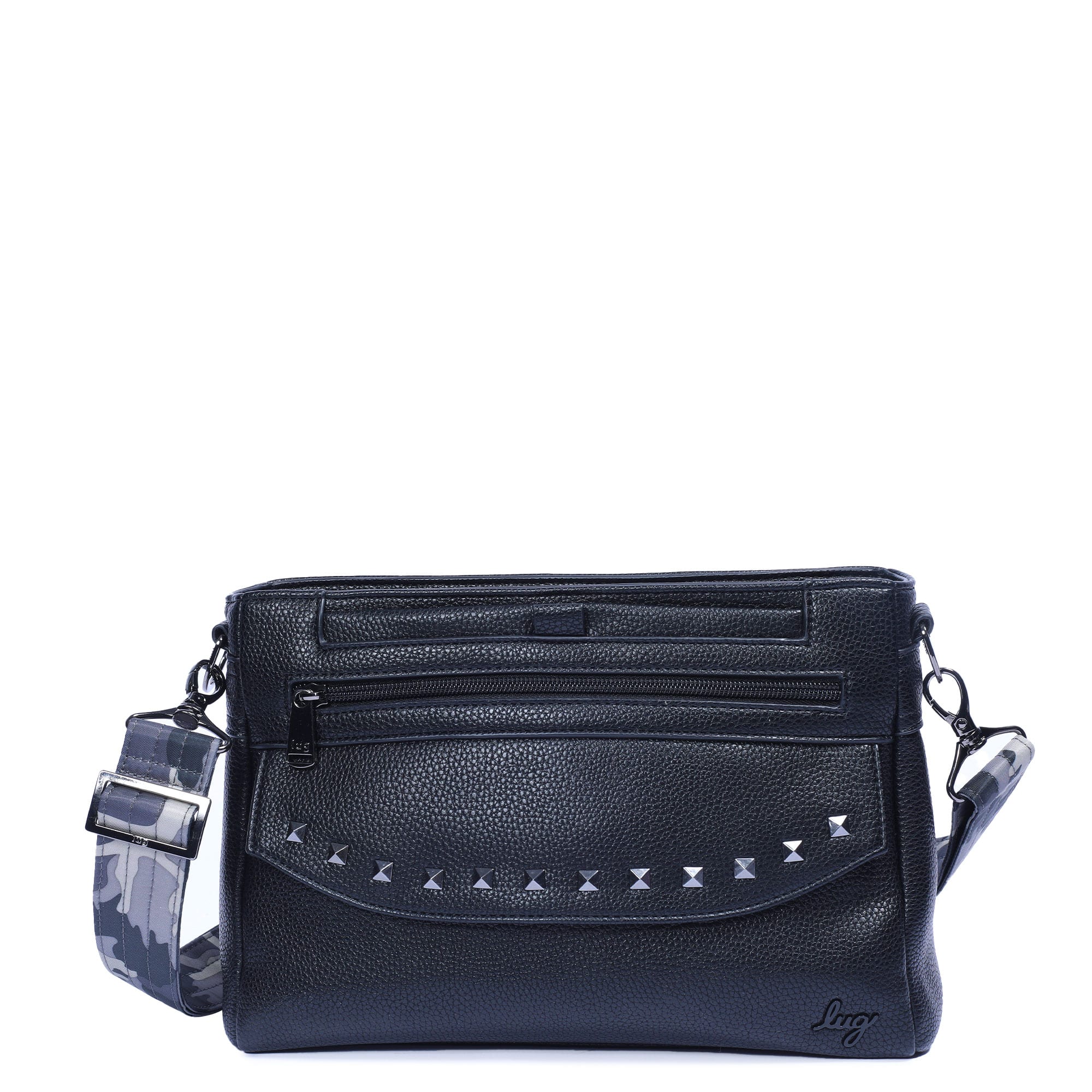Pacer Classic VL Crossbody Bag - BLACK - PacerVL_BlackCamoMidnightStrap_01