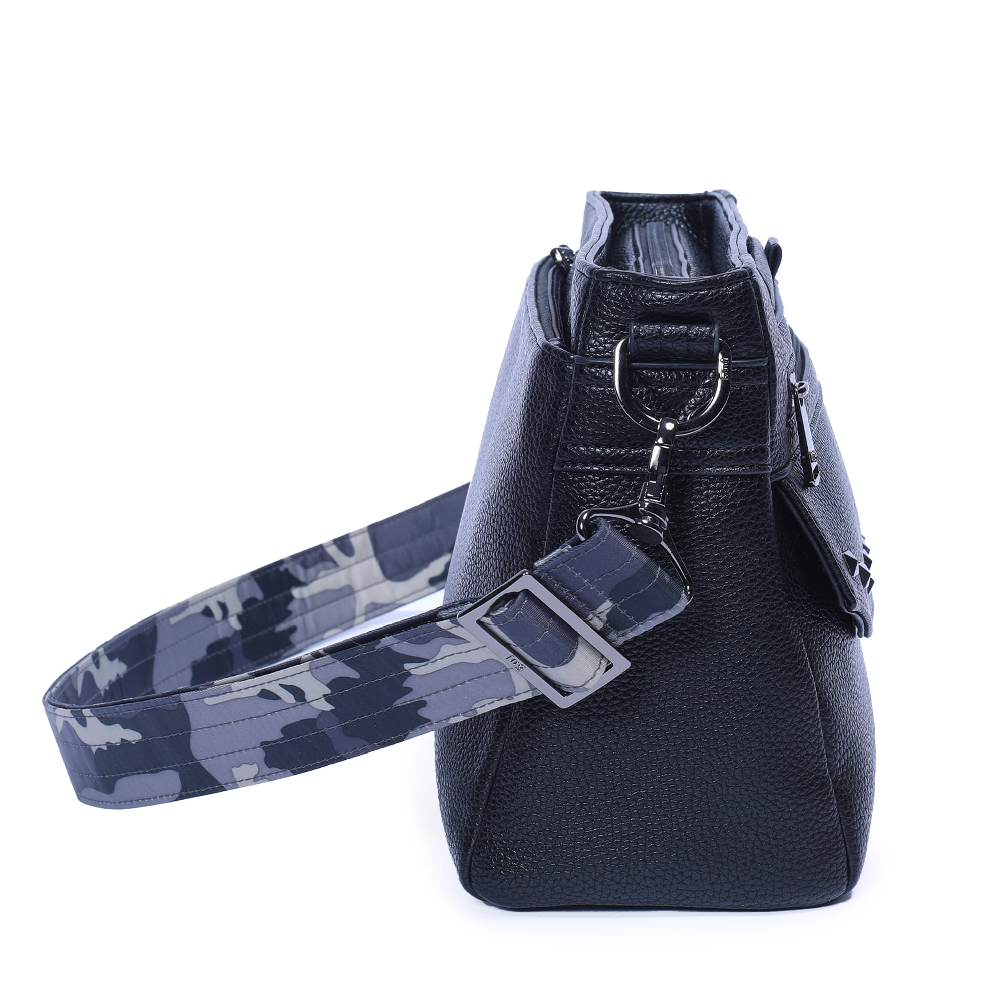 Pacer Classic VL Crossbody Bag - BLACK - PacerVL_BlackCamoMidnightStrap_03